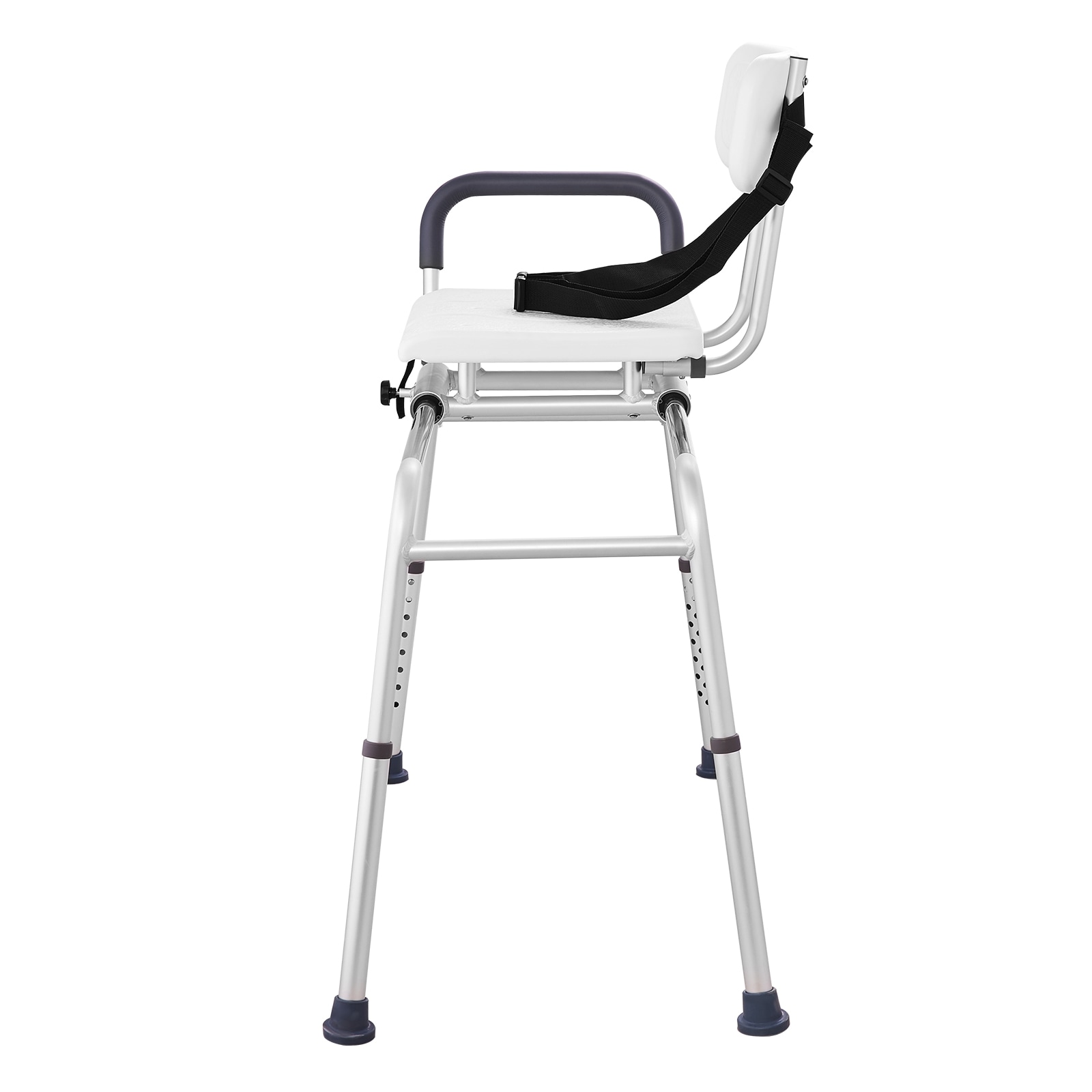 GIVIMO 400-lb Sliding Tub Transfer Bench Height Adjustable Bathtub Transfer Bench with Cut-Out Seat Reversible Backrest Safety Belt Non-Slip Shower Chair for Elderly Disabled #LW108GIVSS3428