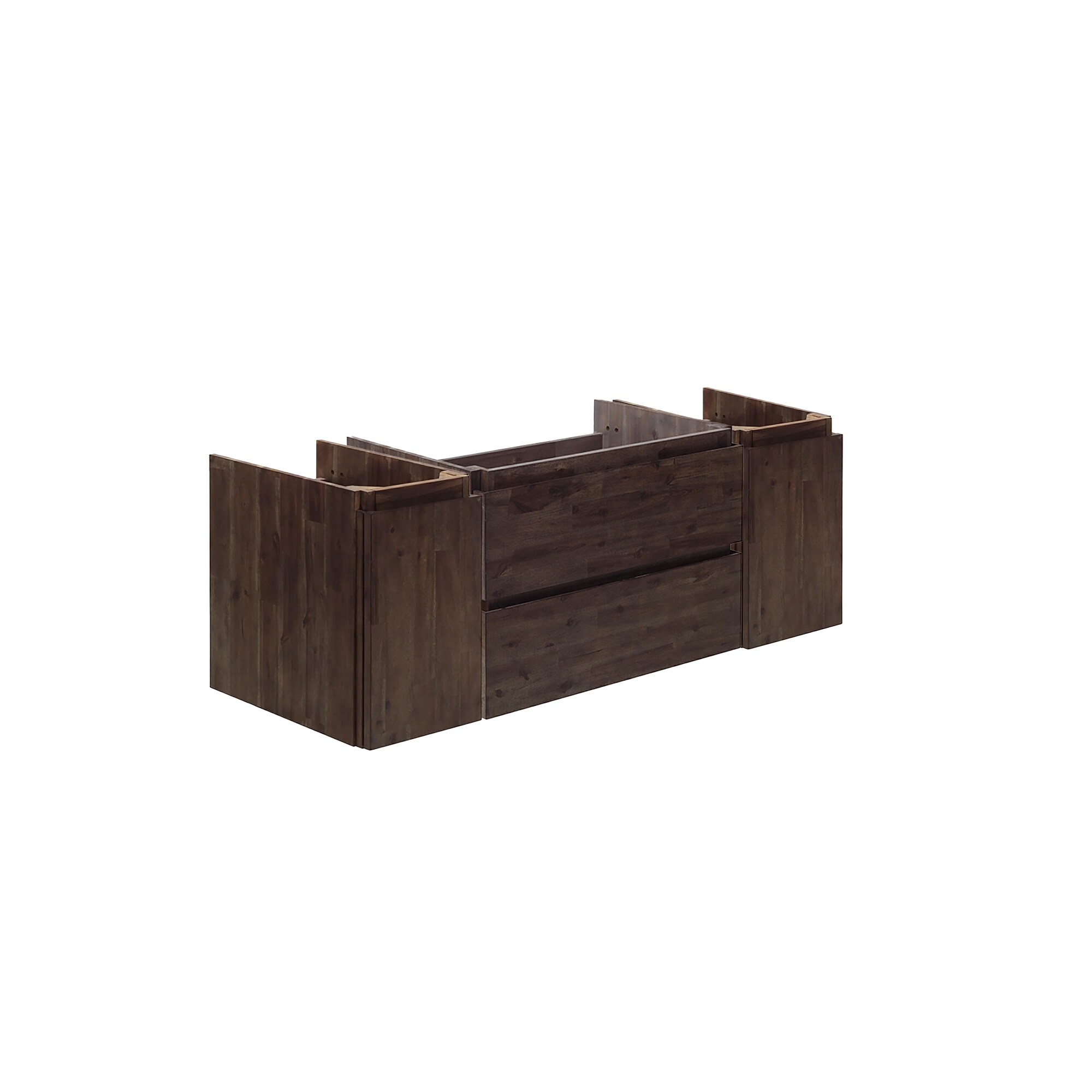 Fresca FCB31-122412ACA Formosa 48-in Acacia Wood Floating Bathroom Vanity Base Cabinet without Top