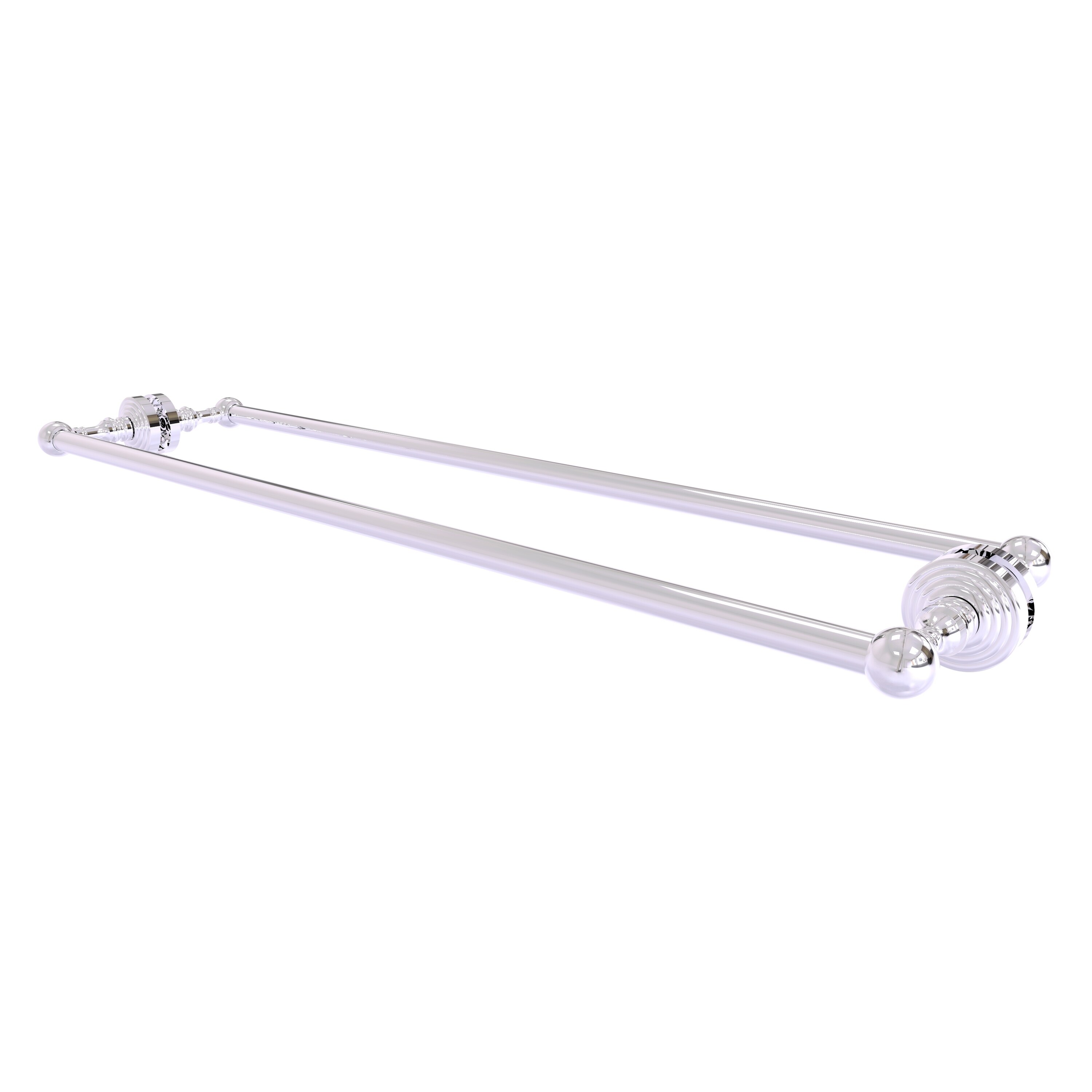Allied Brass WP-41-BB-30-PC Waverly Place 30-in double Polished Chrome Wall mount Double Towel Bar