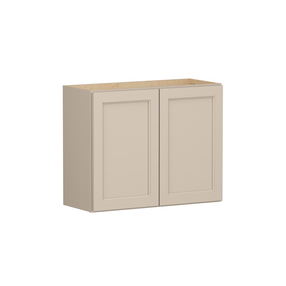Shenandoah Glasson 30-in W x 24-in H x 12-in D Oat Painted Wall Fully Assembled Cabinet Recessed Panel Transitional