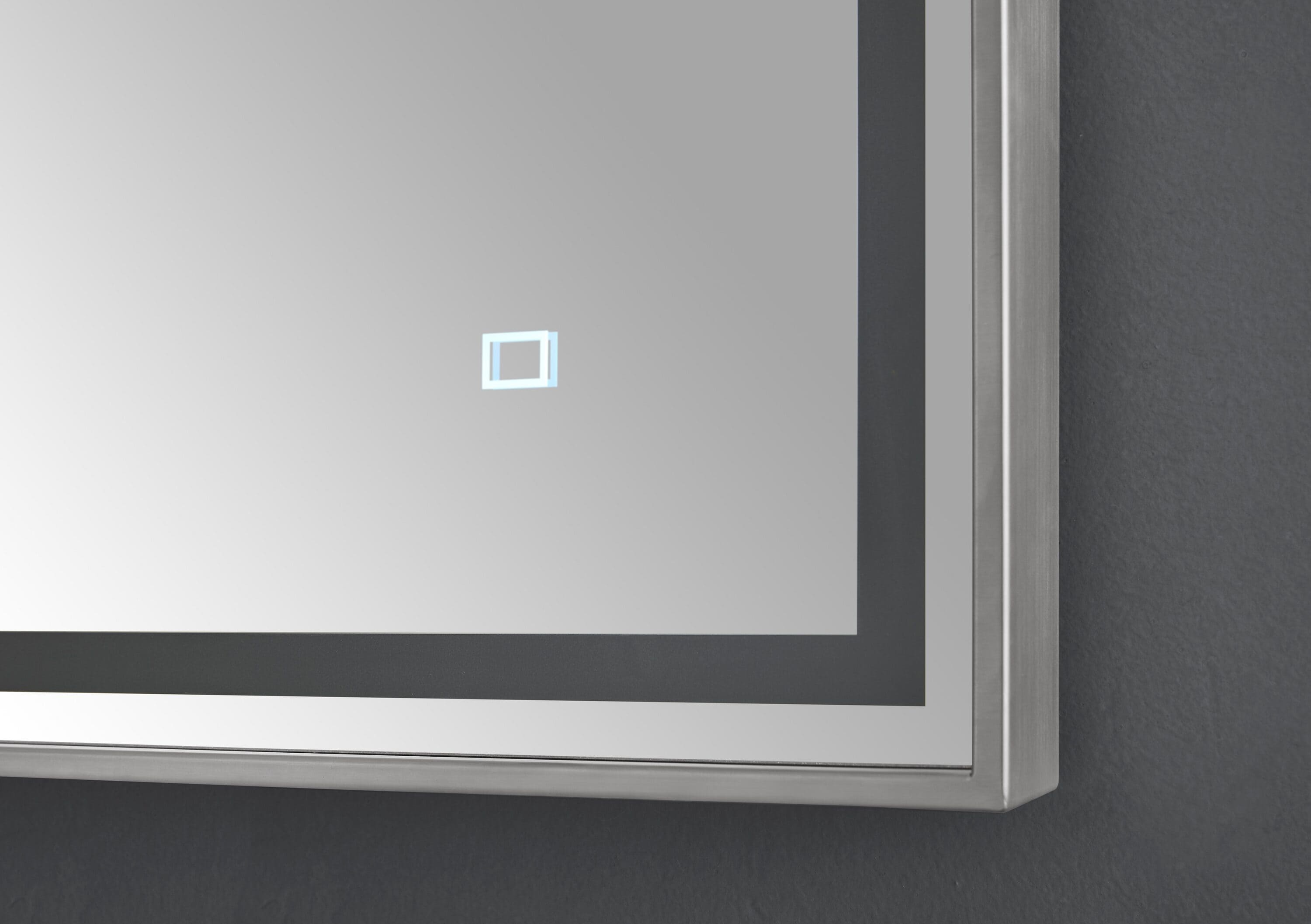 Rectangular Stainless Steel LED Bathroom Vanity Mirror