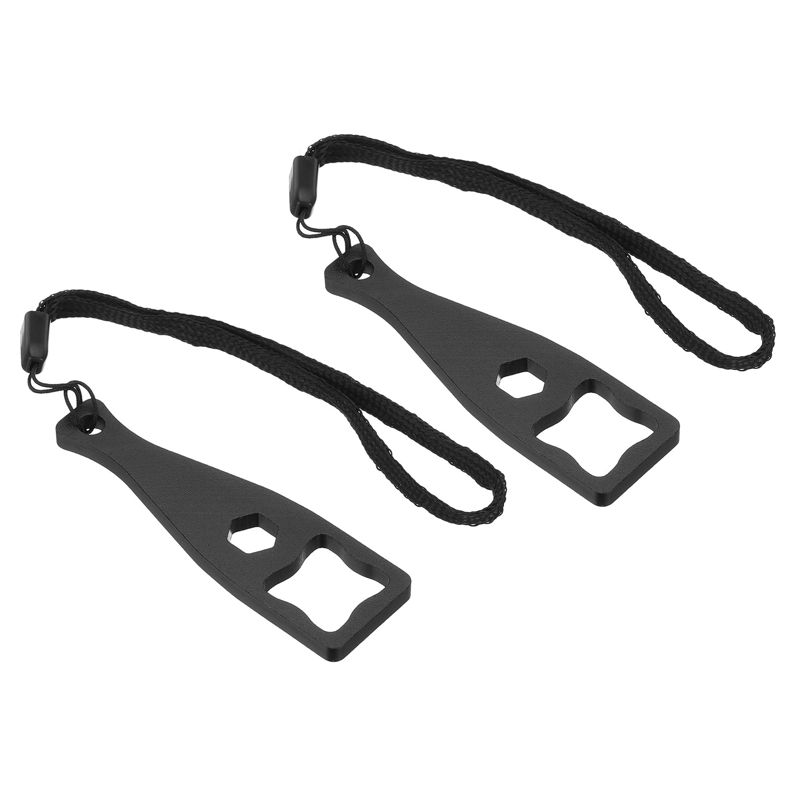 PATIKIL Camera Screw Spanner 2pcs Aluminium Camera Tighten Knob Bolt Nut Screw Wrench with Lanyard for Action Camera Black