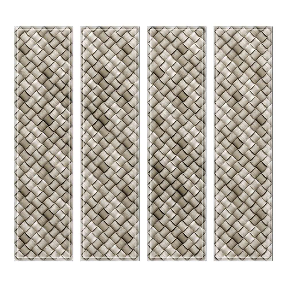 Instant Mosaic 5680102 Upscale Designs 32-Pack Multicolor 3-in x 12-in Glossy Glass Random Wall Tile