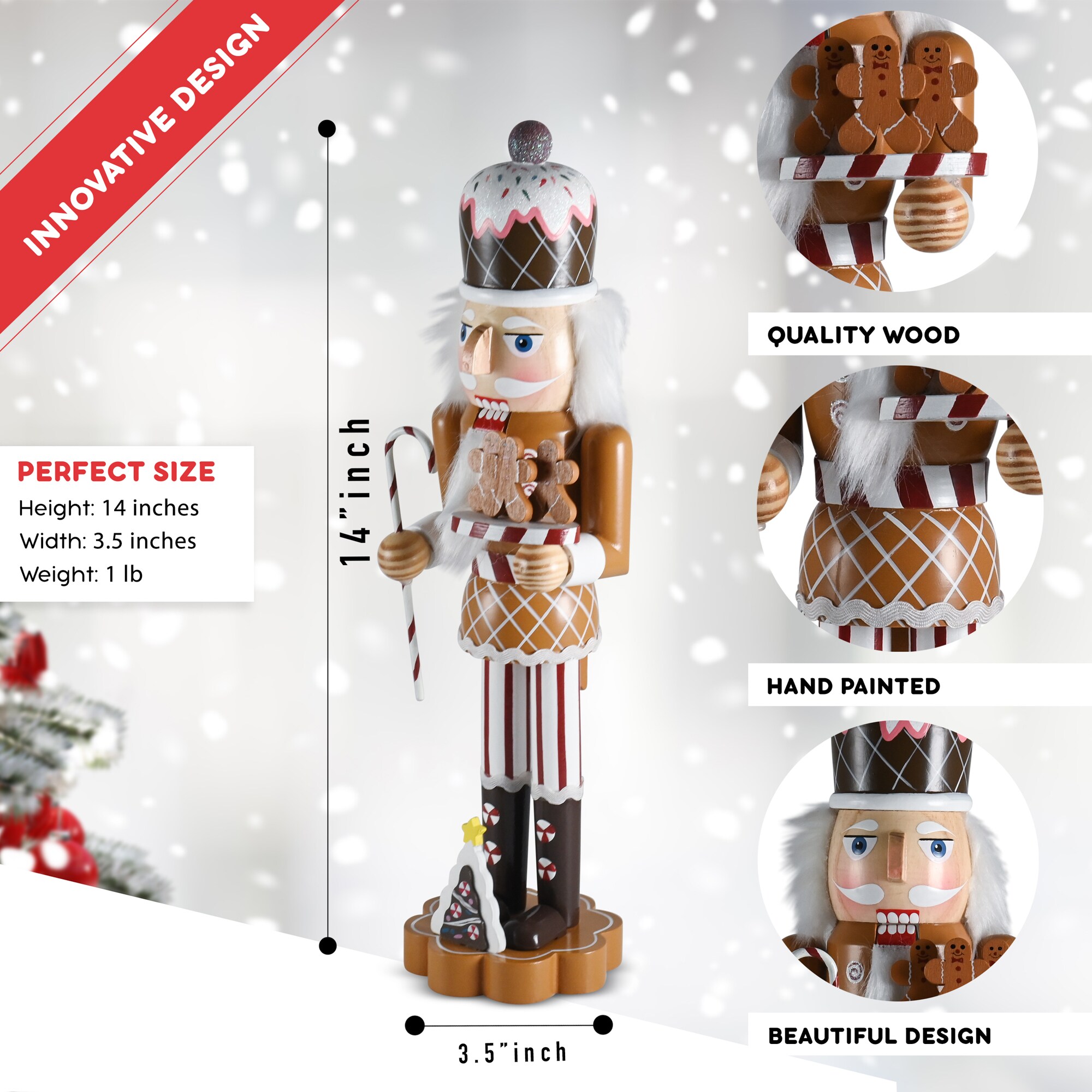 Ornativity Golf Player Christmas Wooden Nutcracker - 15 In : Target