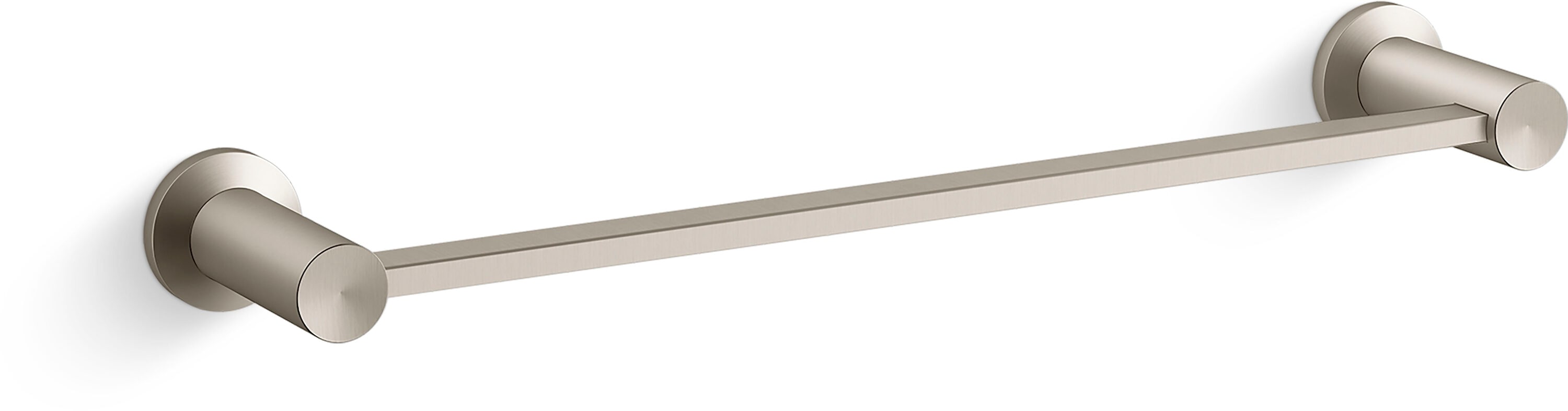 KOHLER REC34795-BN Premise 18-in Vibrant Brushed Nickel Wall mount Single Towel Bar
