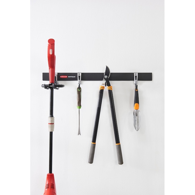 Rubbermaid FastTrack Garage 5-Piece Powder Coated Steel Multipurpose  Storage Rail System in the Slatwall & Rail Storage Systems department at
