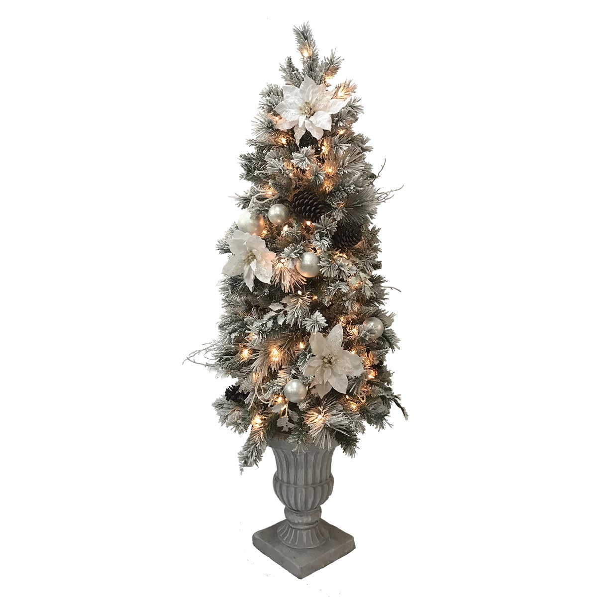  LW64-JX002 60-Inches Freestanding Tree Free standing decoration with White Incandescent Lights