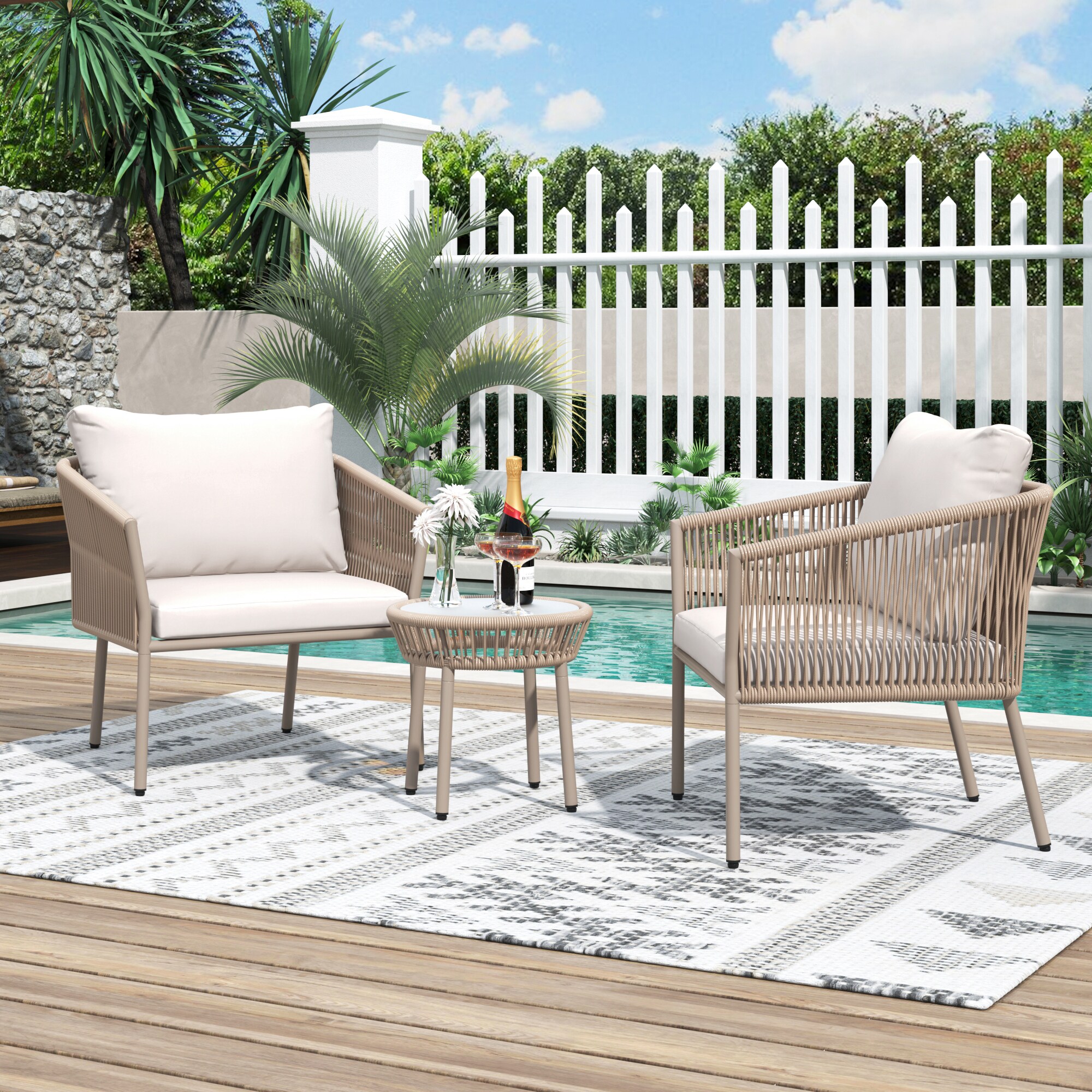 Clihome SL-1906WY10-AA Patio-Conversation-Sets - View #2
