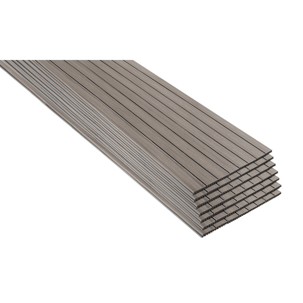 Trex Enhance Naturals 12 Ft Rocky Harbor Grooved Composite Deck Board 56 Pack In The Composite 0800