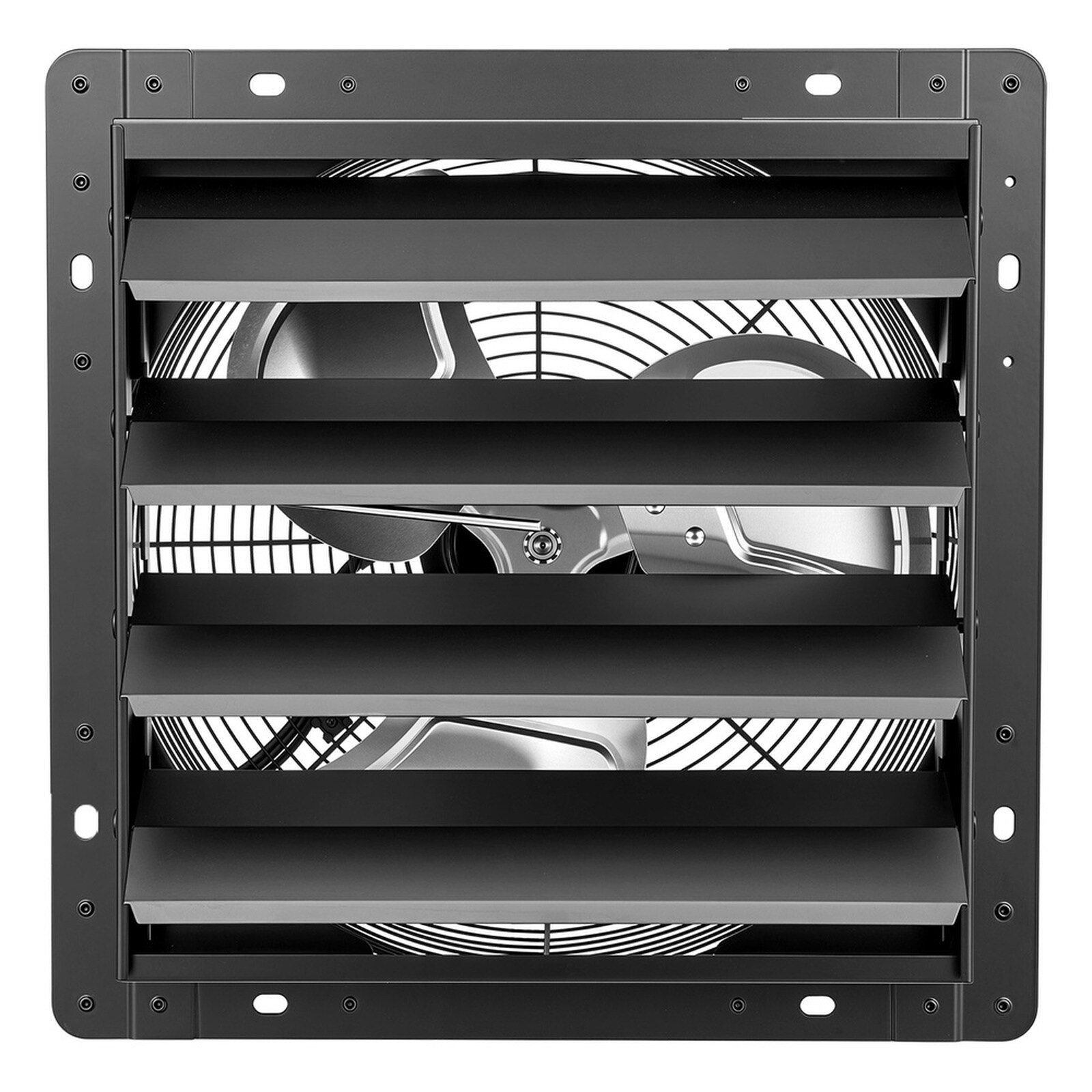 GIVIMO 14-in Wall Mount Shutter Exhaust Fan with EC Motor 25-W Draw ...