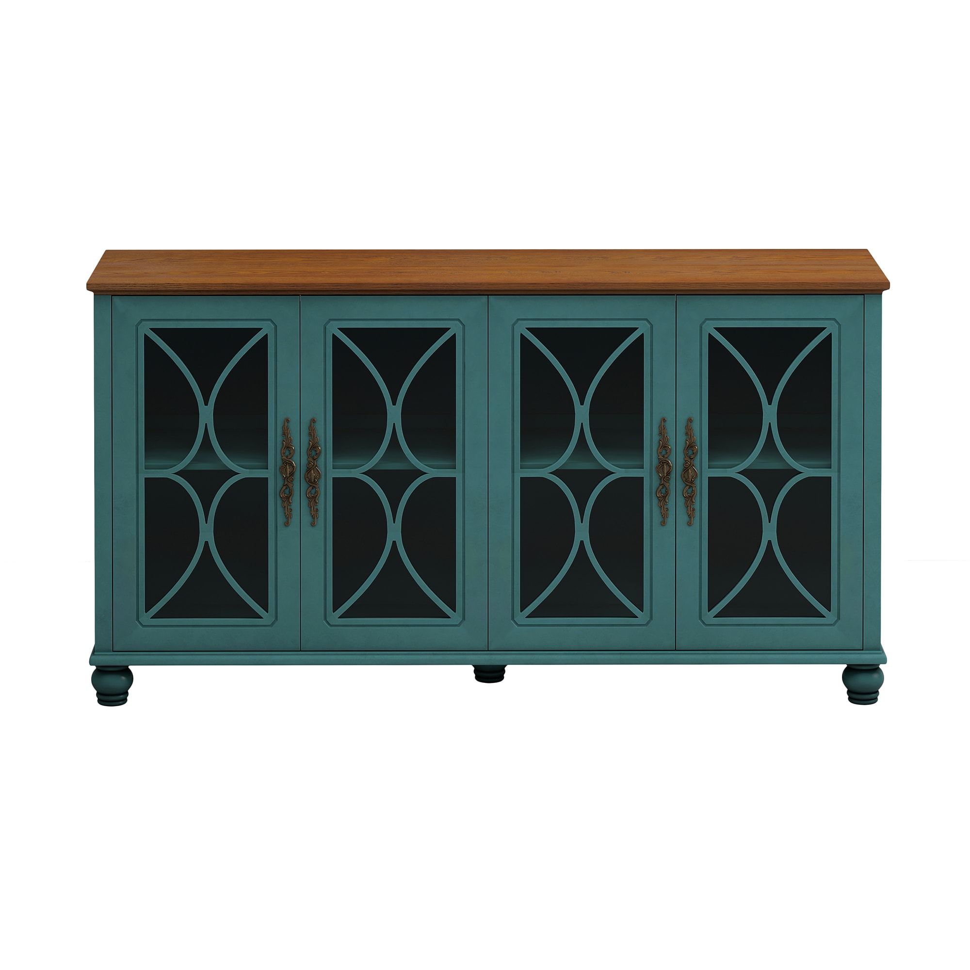 SINOFURN SYB930030GN Contemporary/Modern MDF Green Sideboard