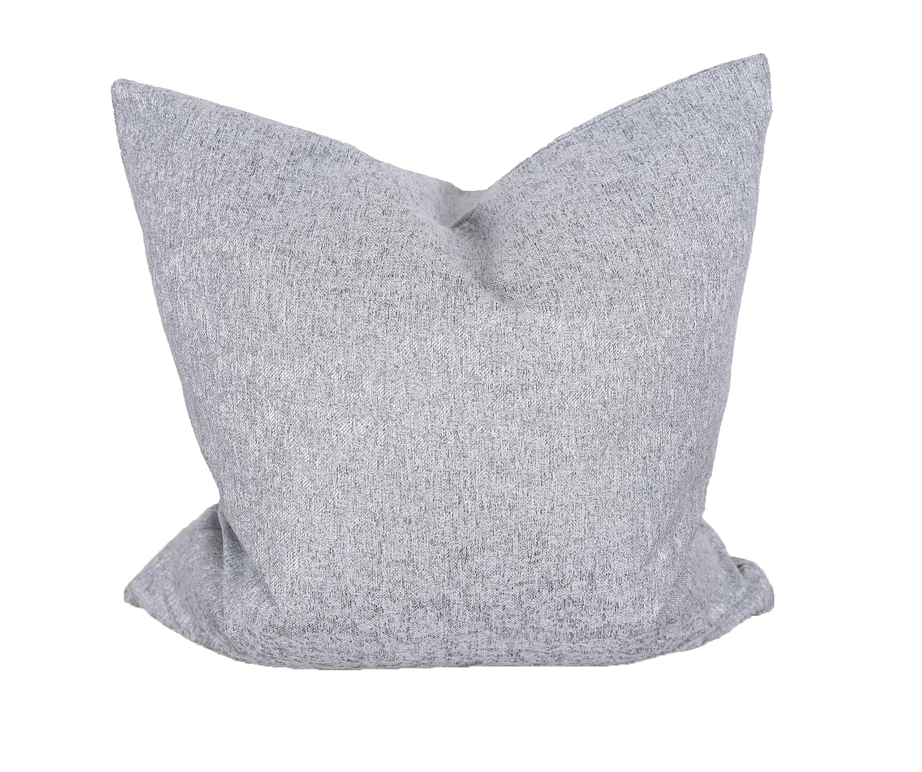 MANOR LUXE ML19314GYFE2222 Pamela 22-in x 22-in Gray Indoor Decorative Pillow