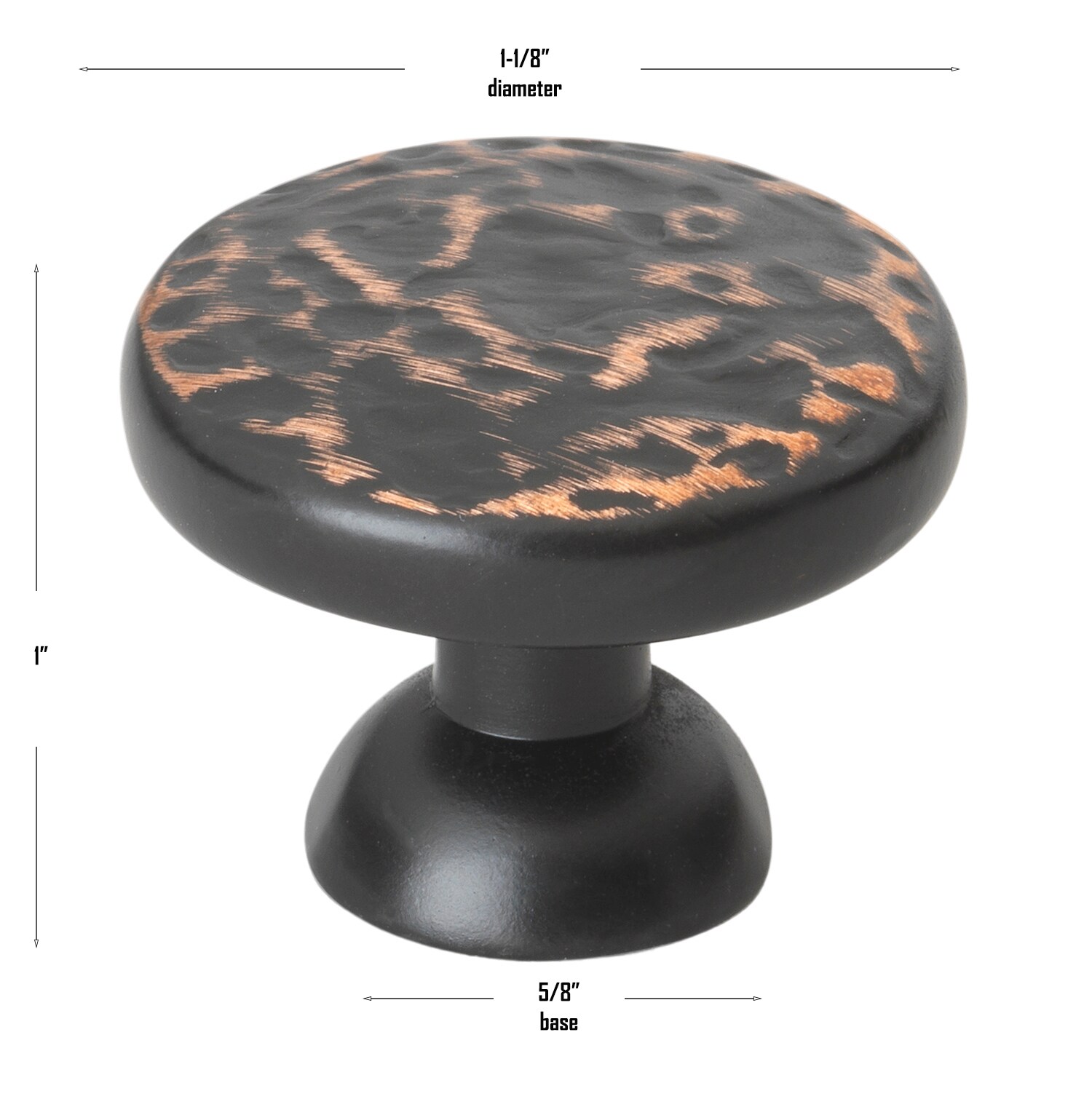 GlideRite Hardware 5080-ORB-10 Cabinet-Knobs - View #4