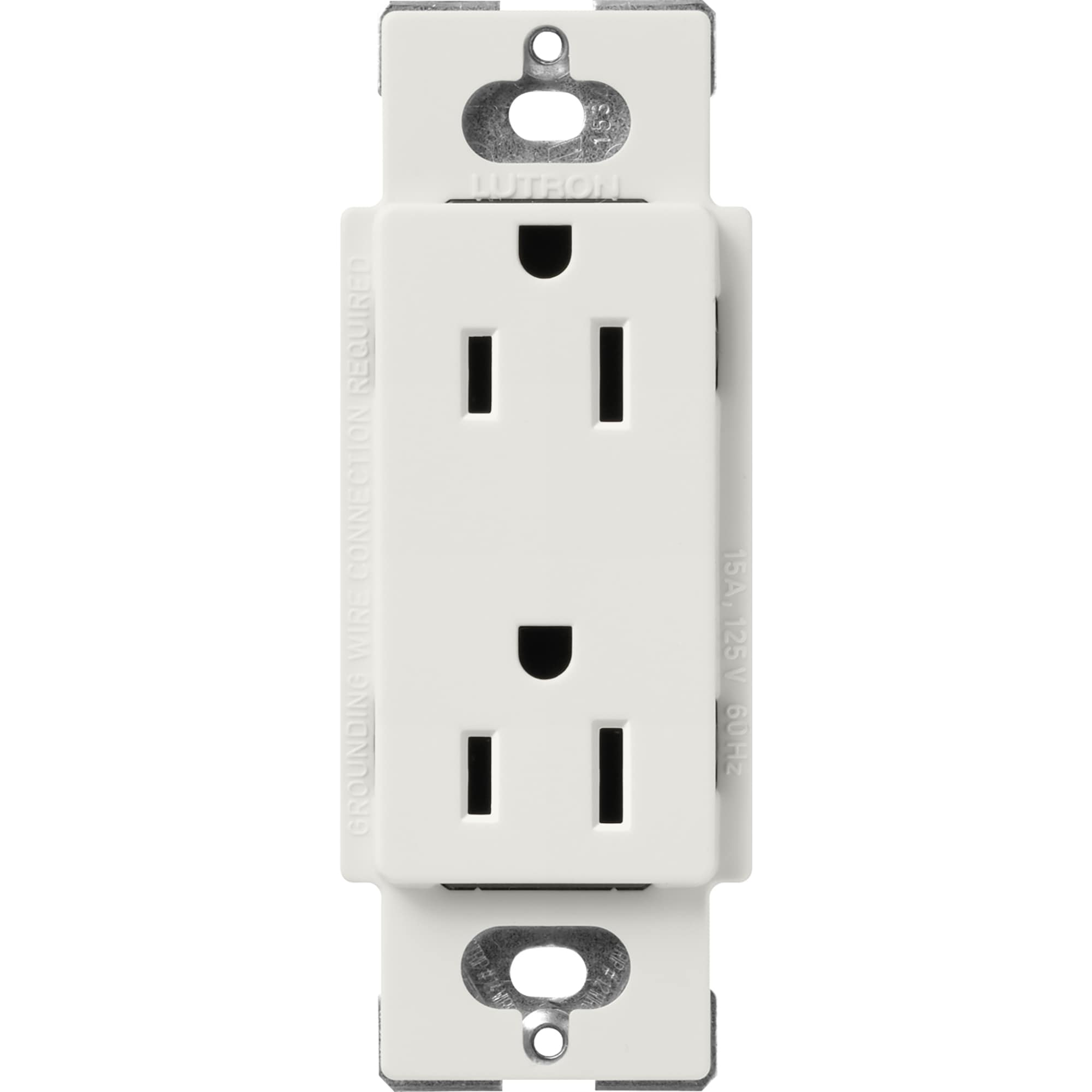 Lutron SCR-15-LG Claro 15 -Amp 120-volt Residential Decorator Outlet , Lunar Gray