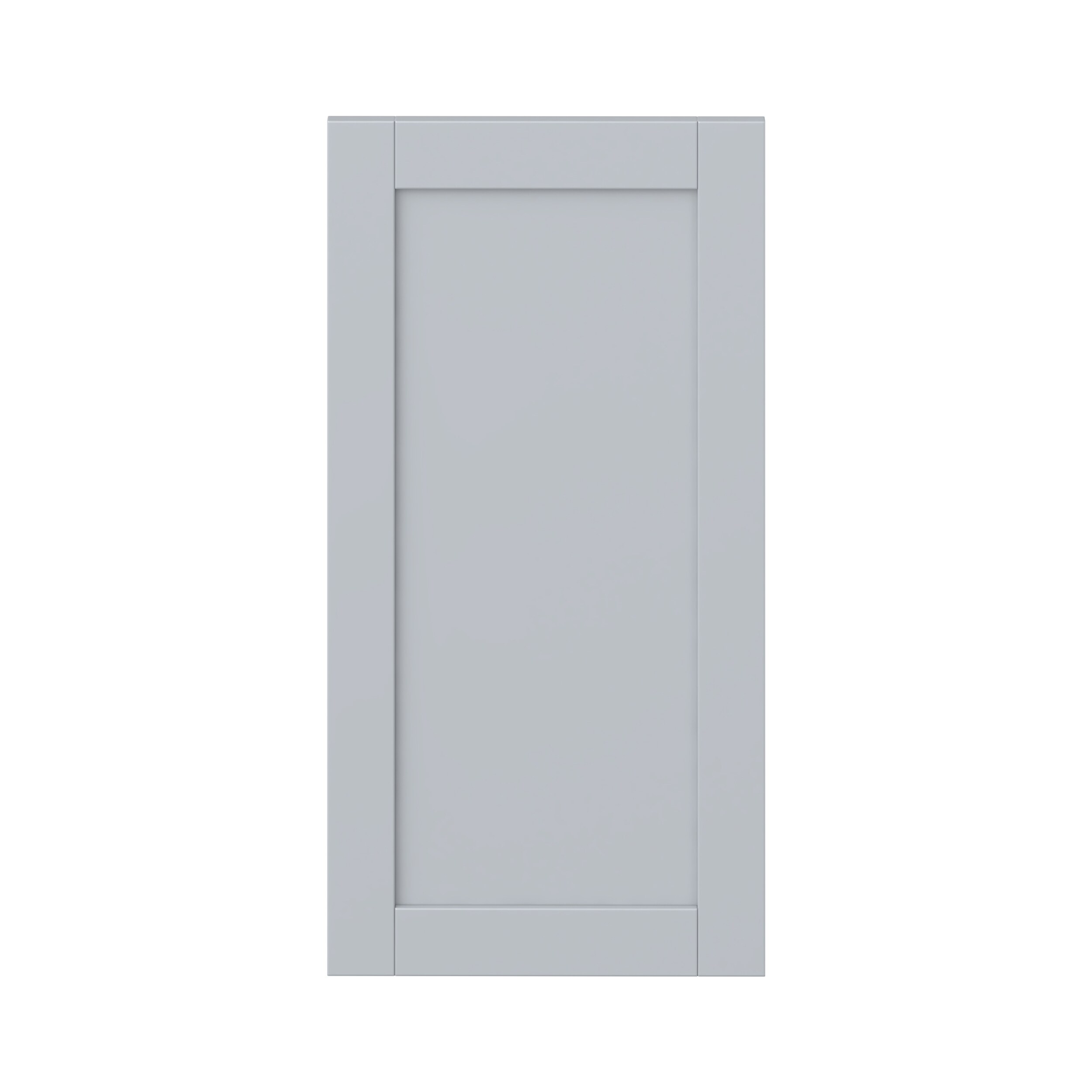 Hugo&Borg DSDR1835-CH Charlesberg 18-in W x 35-in H Light Gray Laminate Shaker Base and wall and pantry cabinet doors (Fits 21-in x 30-in wall box )
