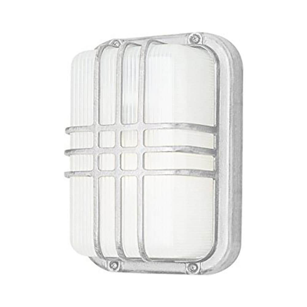 Lucid Lighting 41104 WH 1.0 -Light 10.0-in H White Hardwired Outdoor Wall Light