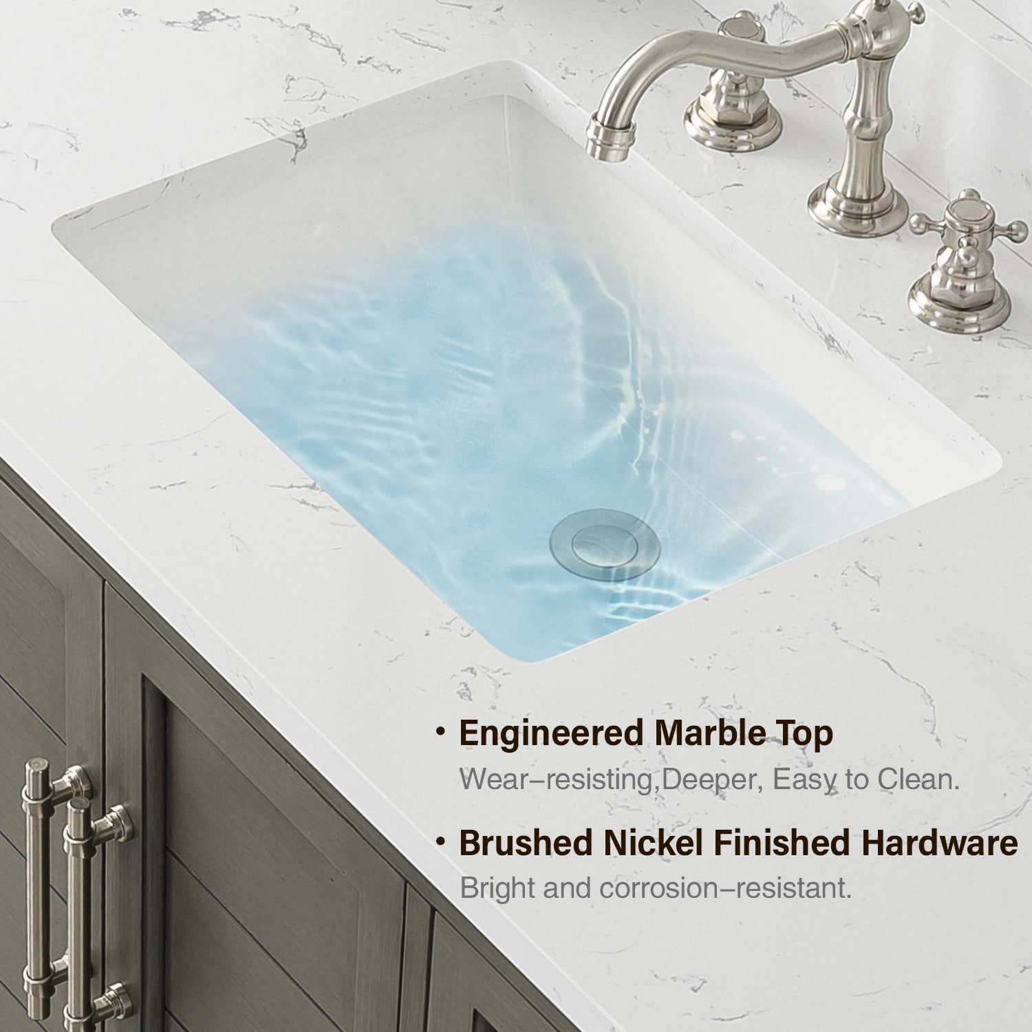Vanity Art VA5060-SSG Bath-Vanity-Combo - View #9