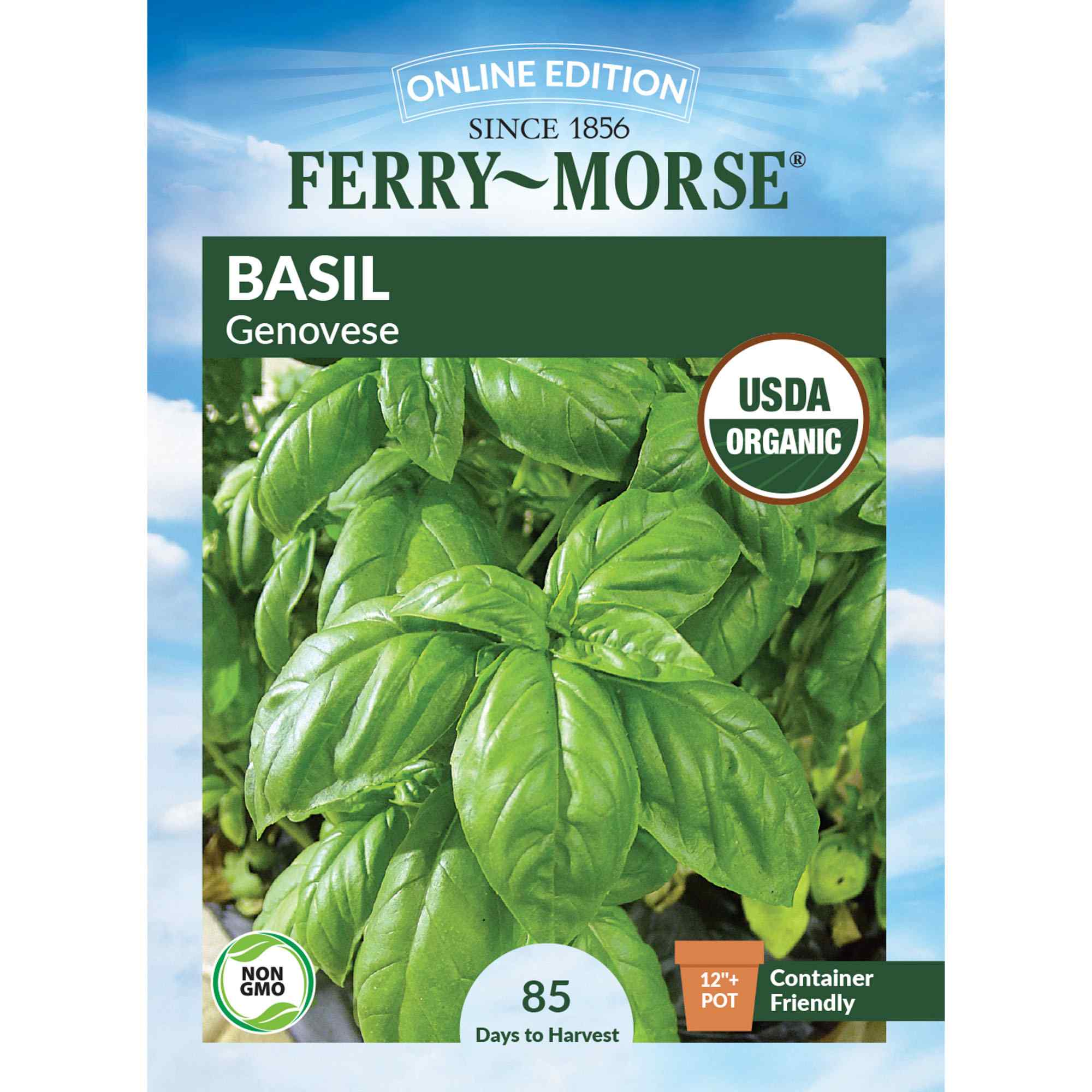 Ferry-Morse LC25.0911 Organic Basil Seeds 300 Milligram(s)