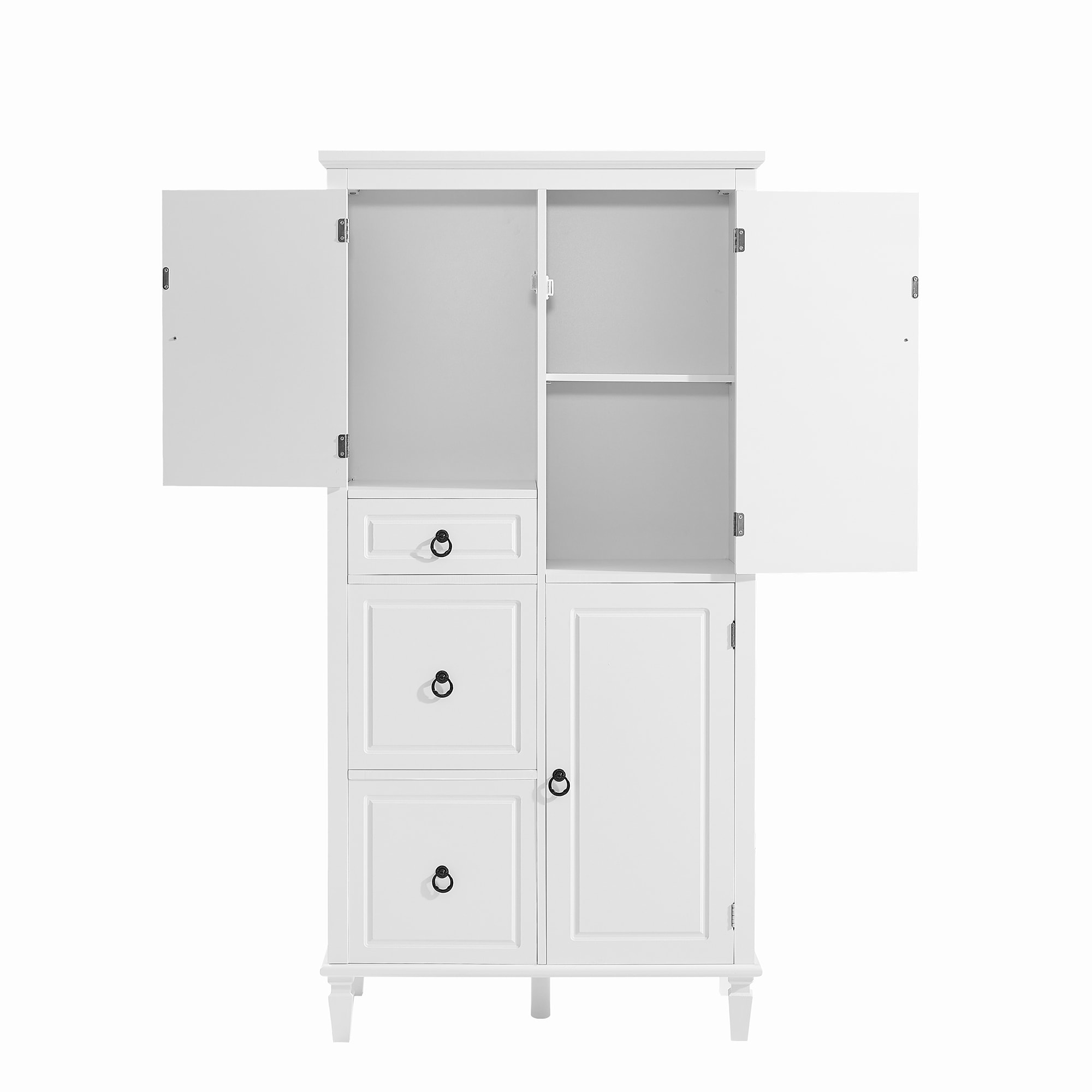 Hrinhom BA09-WHITE Linen-Cabinets - View #4