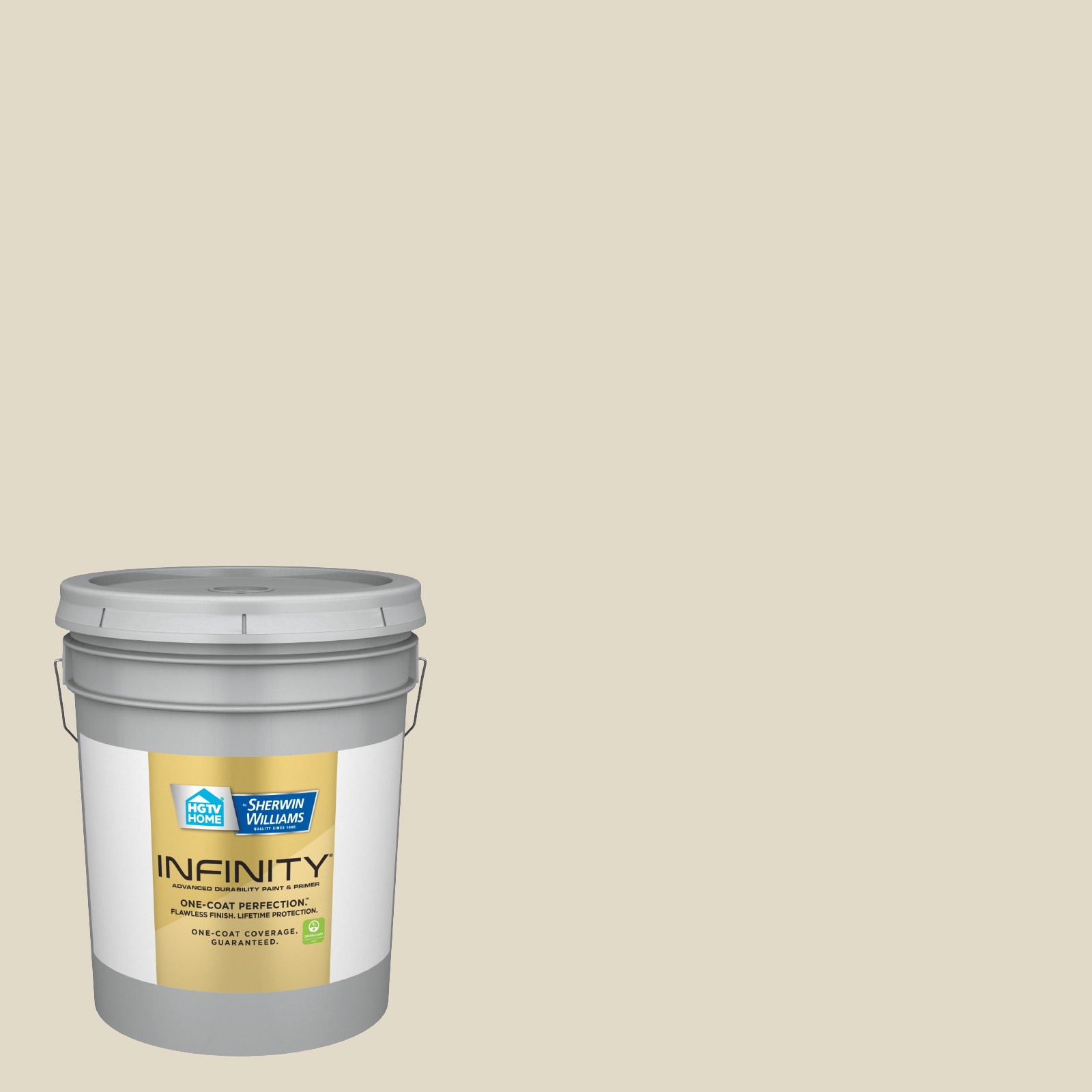 HGTV HOME by Sherwin-Williams 3008-10B-606924 Infinity Semi-gloss Light Raffia 3008-10B Latex Interior Paint Paint + Primer ( 5-gallon )