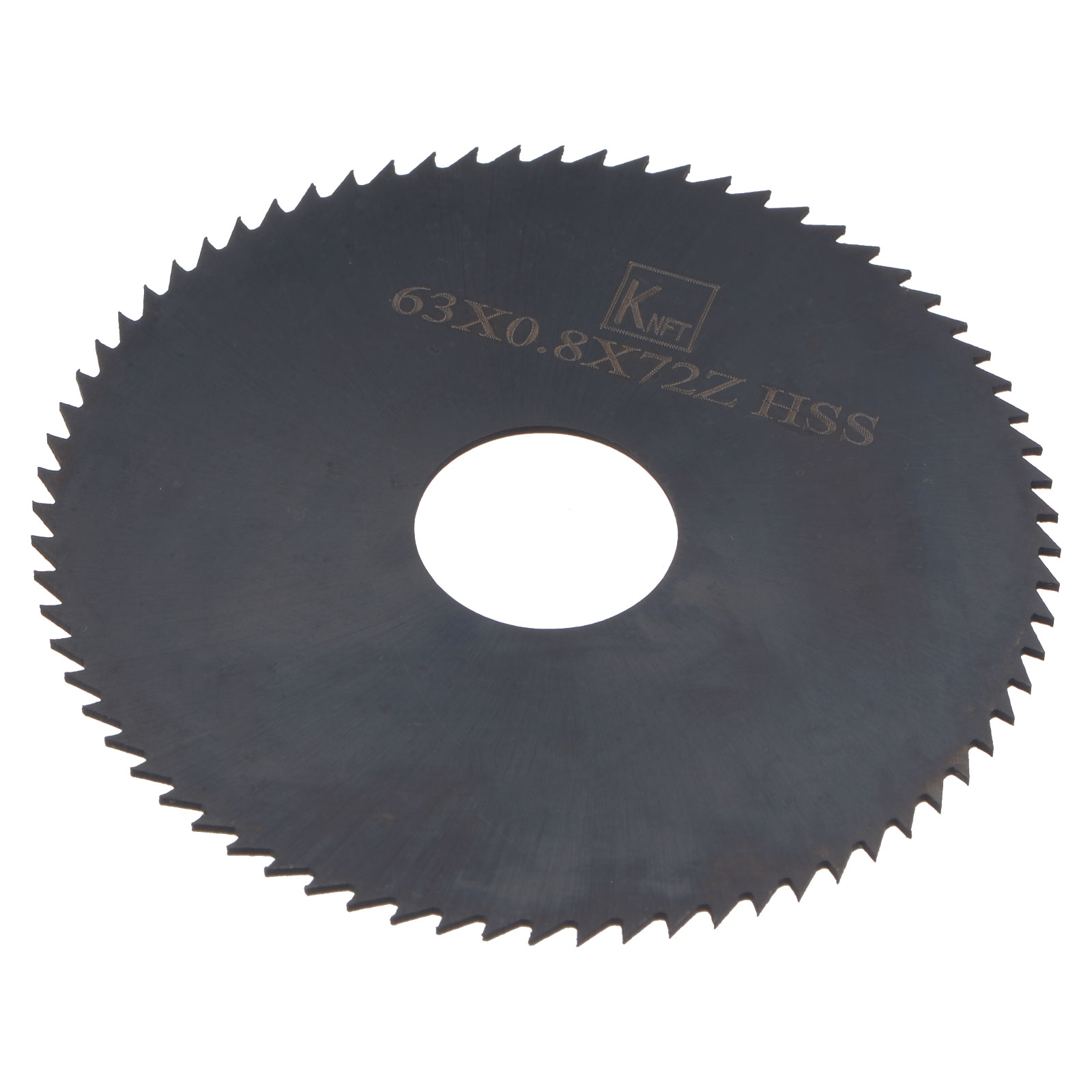 Unique Bargains Circular Saw Blade 63mm (2-1/2 Inch) Dia 0.8mm Thick 72 Tooth 6542 High Speed Steel (HSS) Nitriding Milling Cutter with 16mm Arbor for Metal Wood Cutting