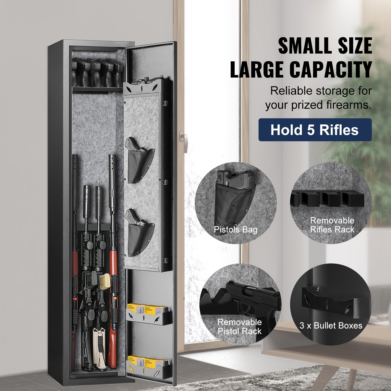 VEVOR ZQJBDSXZZWYC56KNLV0 Gun-Safes - View #3