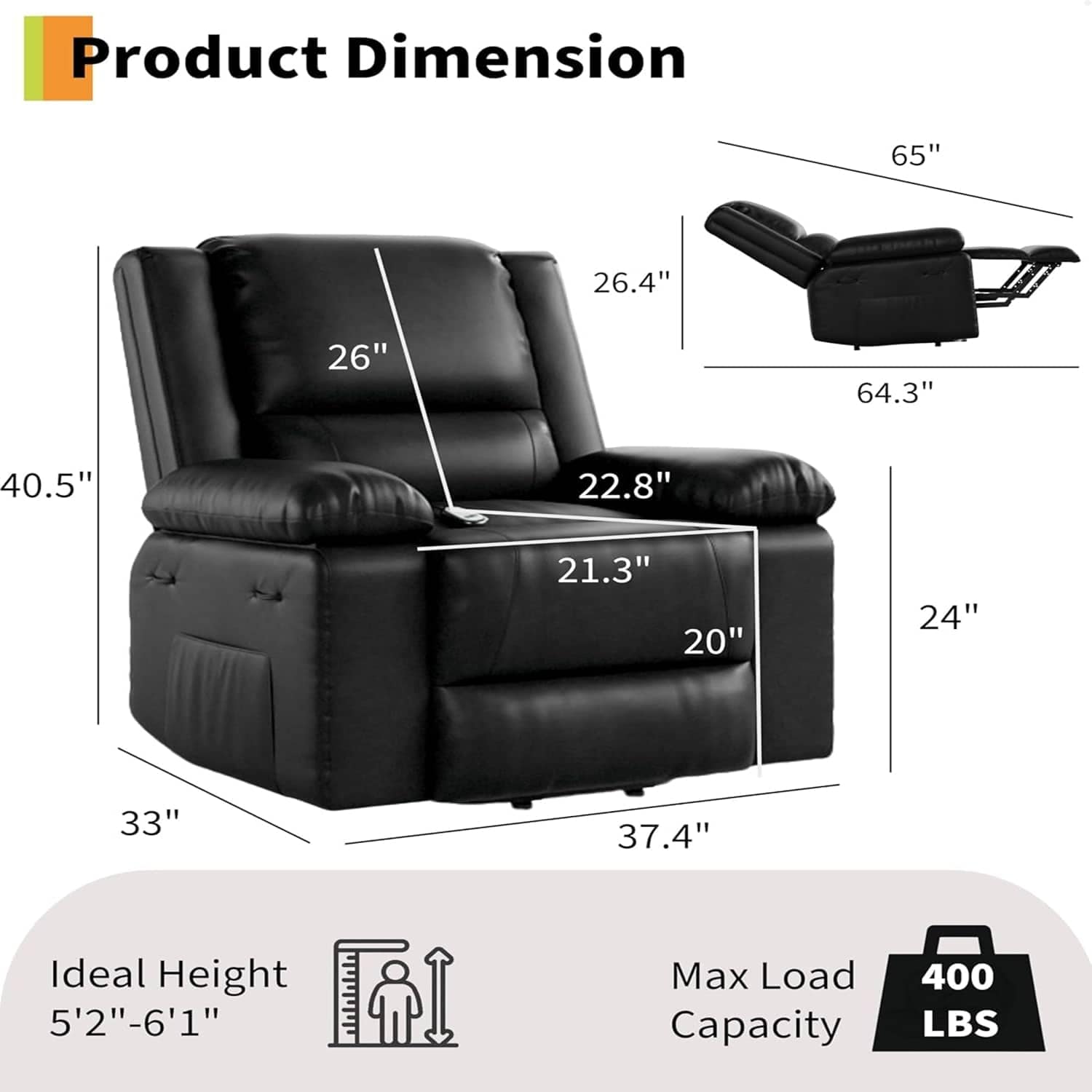 Qeetex LSHQPHK-34M8LBF9 recliners - View #2