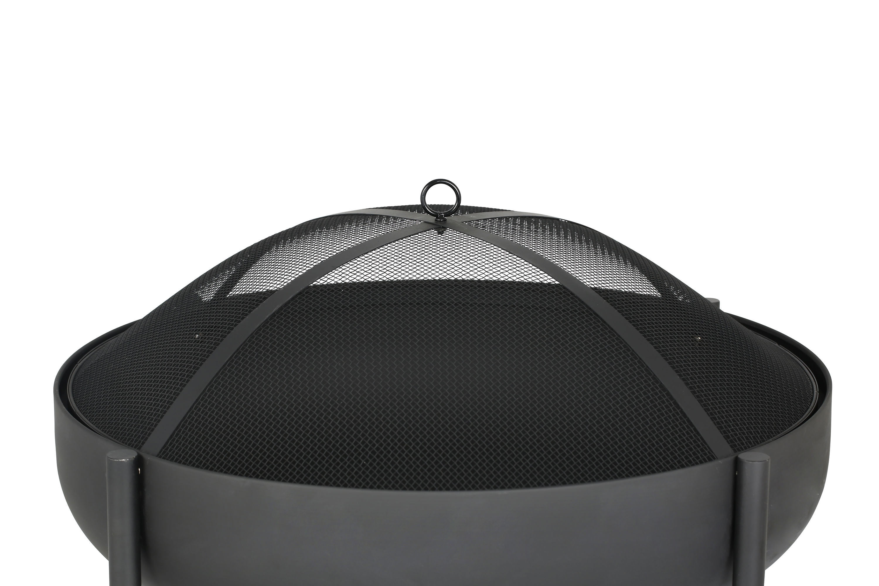 Origin 21 28-in W Black Steel Wood-Burning Fire Pit