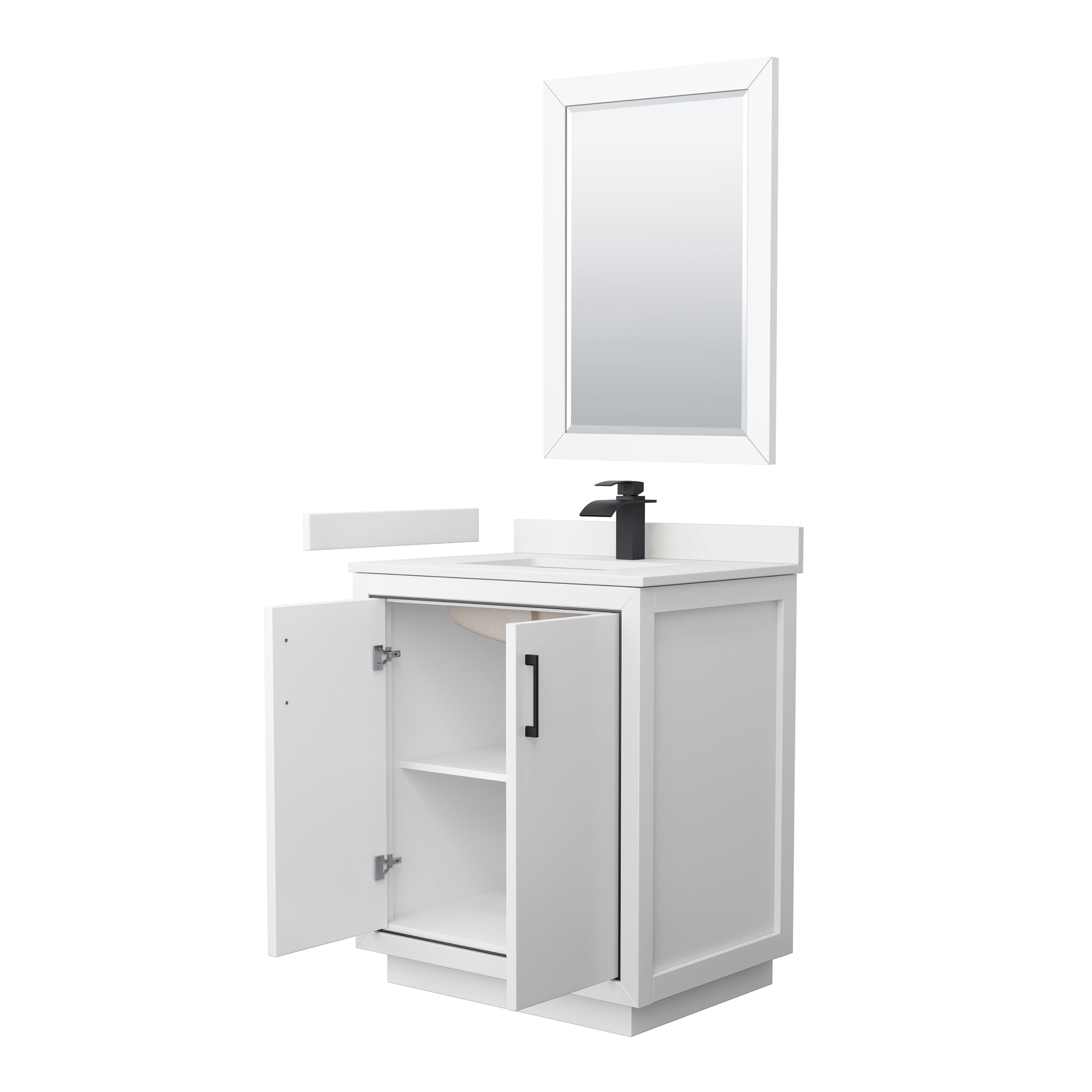 Wyndham Collection WCF111130SWBWQUNSM24 Bath-Vanity-Combo - View #2