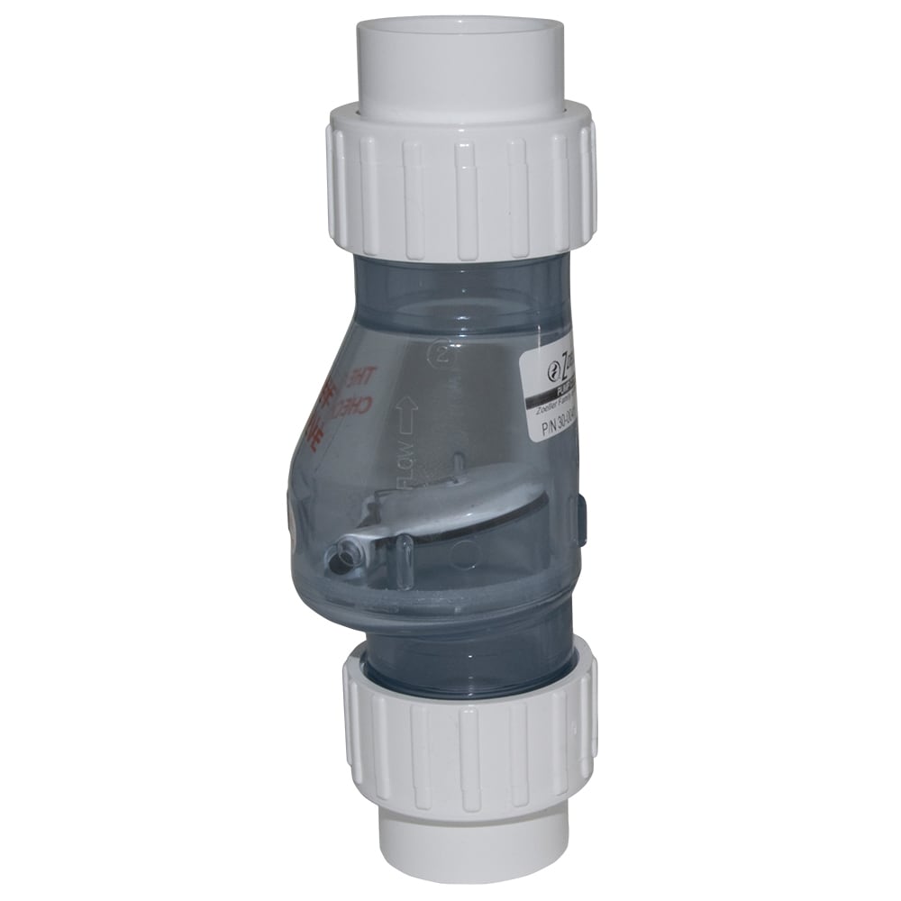 Zoeller 30-0041 Clear 1-1/2 Inch Solvent Weld 9-in PVC Check valve