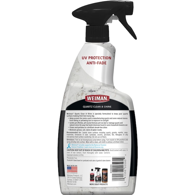 Weiman S 24 Fl Oz Liquid Cleaner, What Spray Cleaner Can I Use On Quartz Countertops