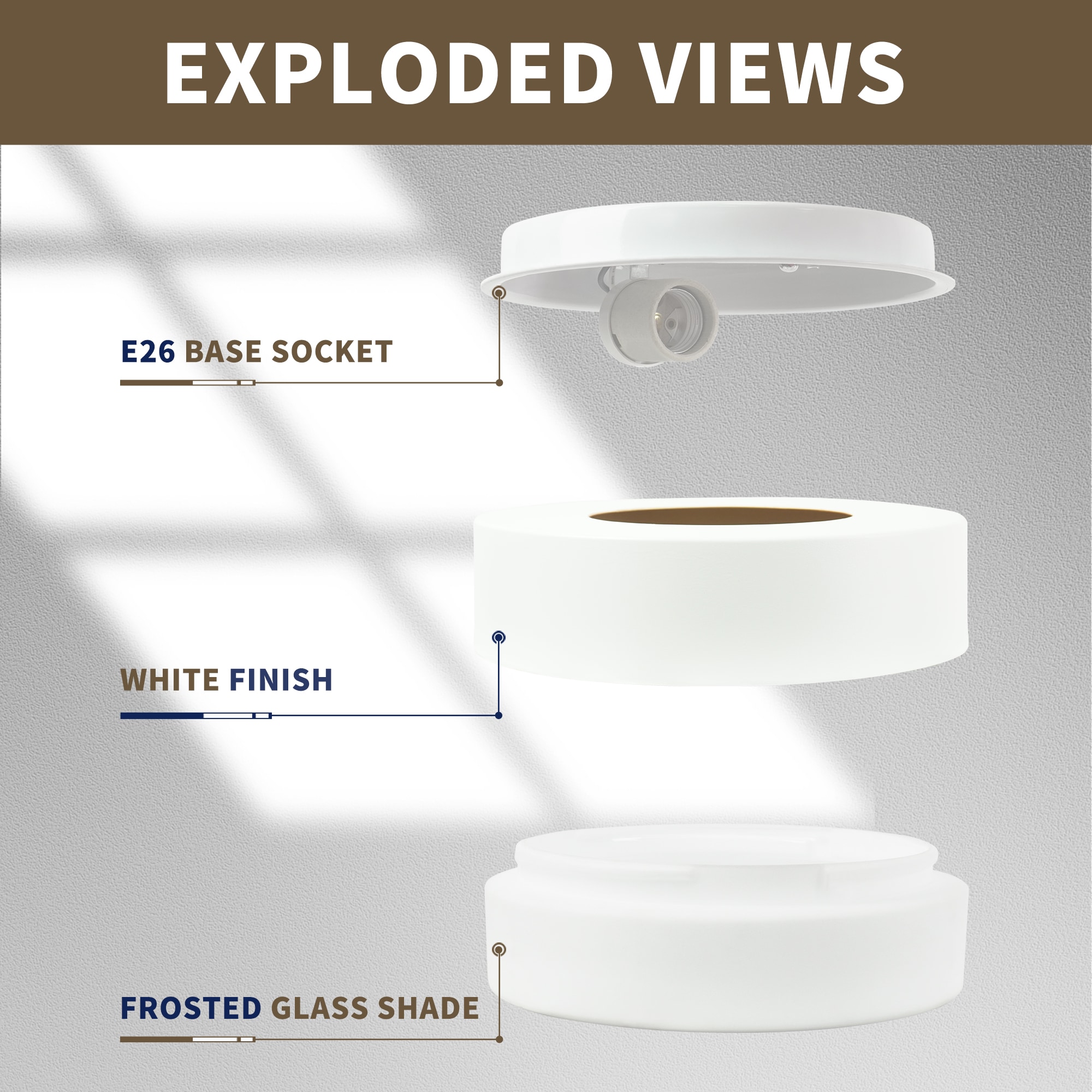 LTMATE LSC3336-290-WH E26 flushmounts - View #4