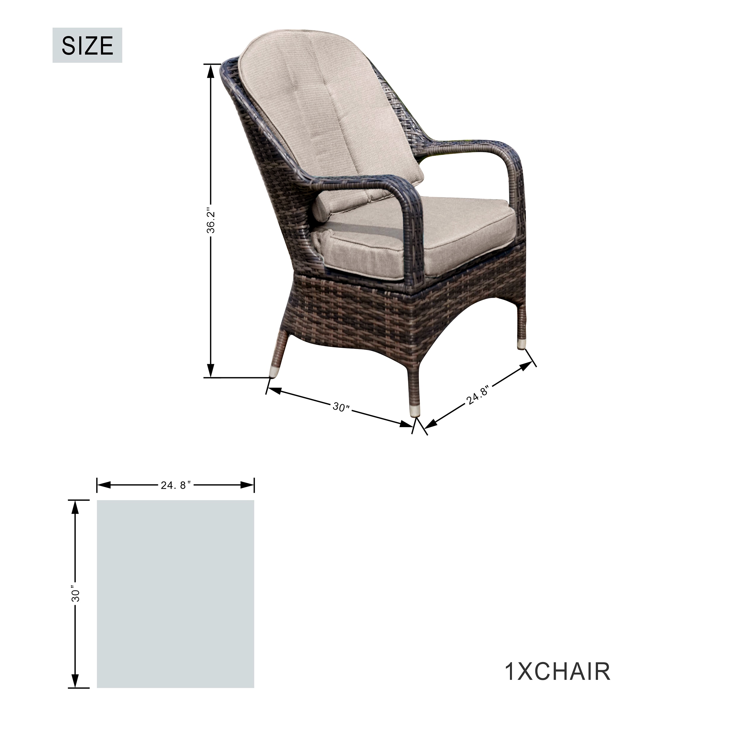Moda Furnishings CMAD-1710-BR Patio-Dining-Sets - View #4