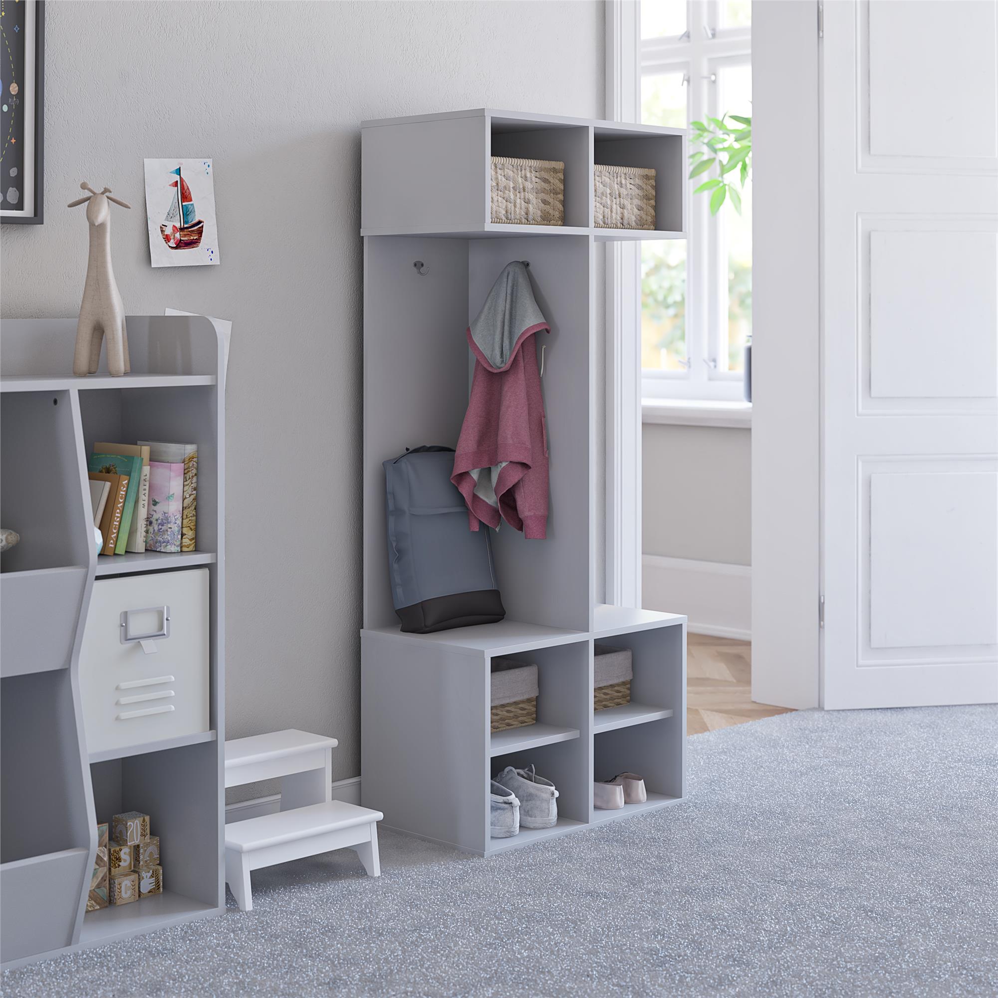 Ameriwood Home Nathan Kids Large Toy Storage Bookcase, Dove Gray in the Toy  Boxes department at