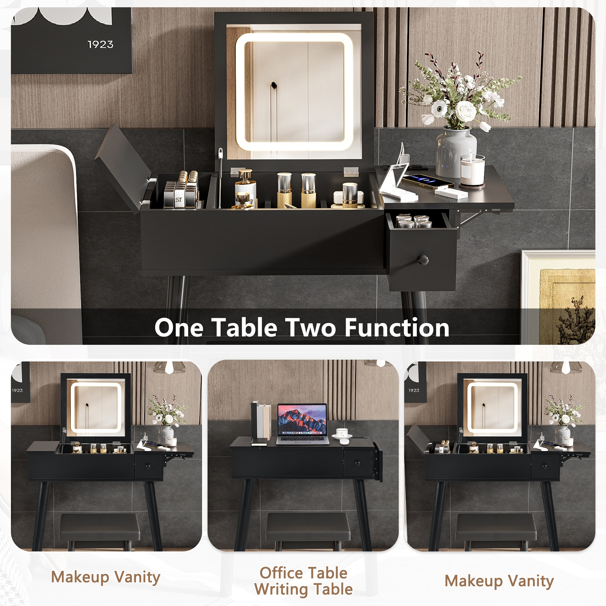 ModernLuxe N704P210491B Bedroom-Vanities - View #3