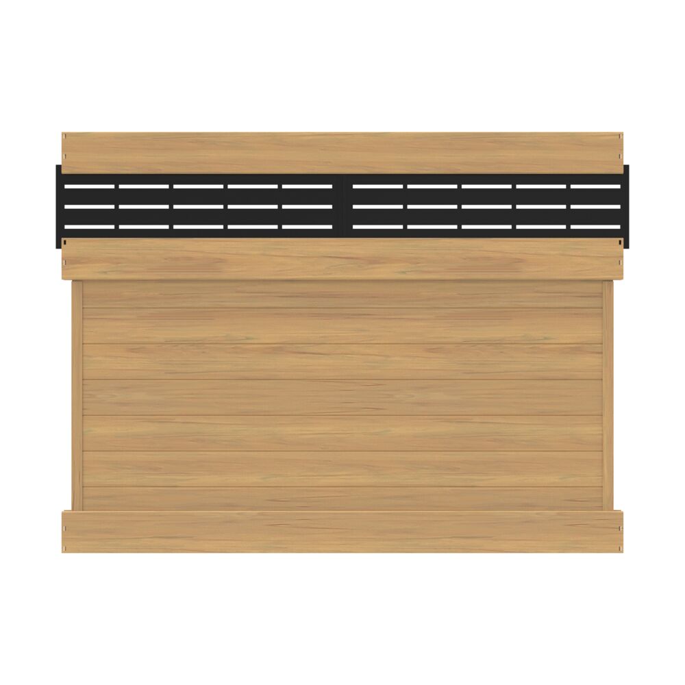 Freedom Barington Boardwalk 6-ft H x 8-ft W Cypress Vinyl Flat-top Fence panel (Unassembled)