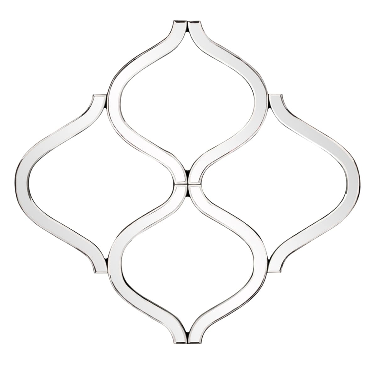 HomeRoots 4000383718 27-in W x 29-in H Round Mirror Beveled Wall Mirror