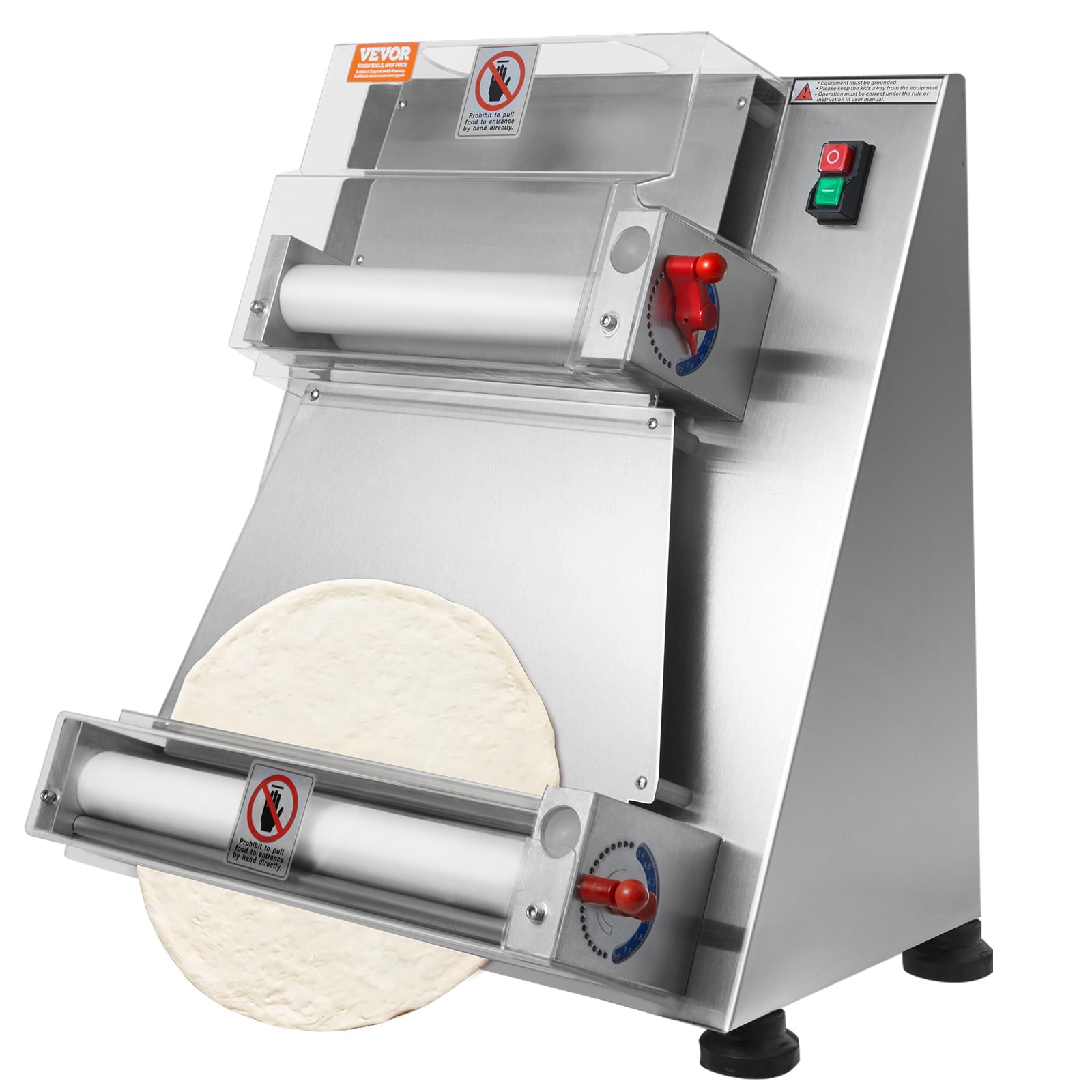 VEVOR 16″ Electric Pizza Dough Roller Hardwired Pancake and Crepe Maker YMJPSBAPD40000001V1 Sansujyuku sansujyuku.com