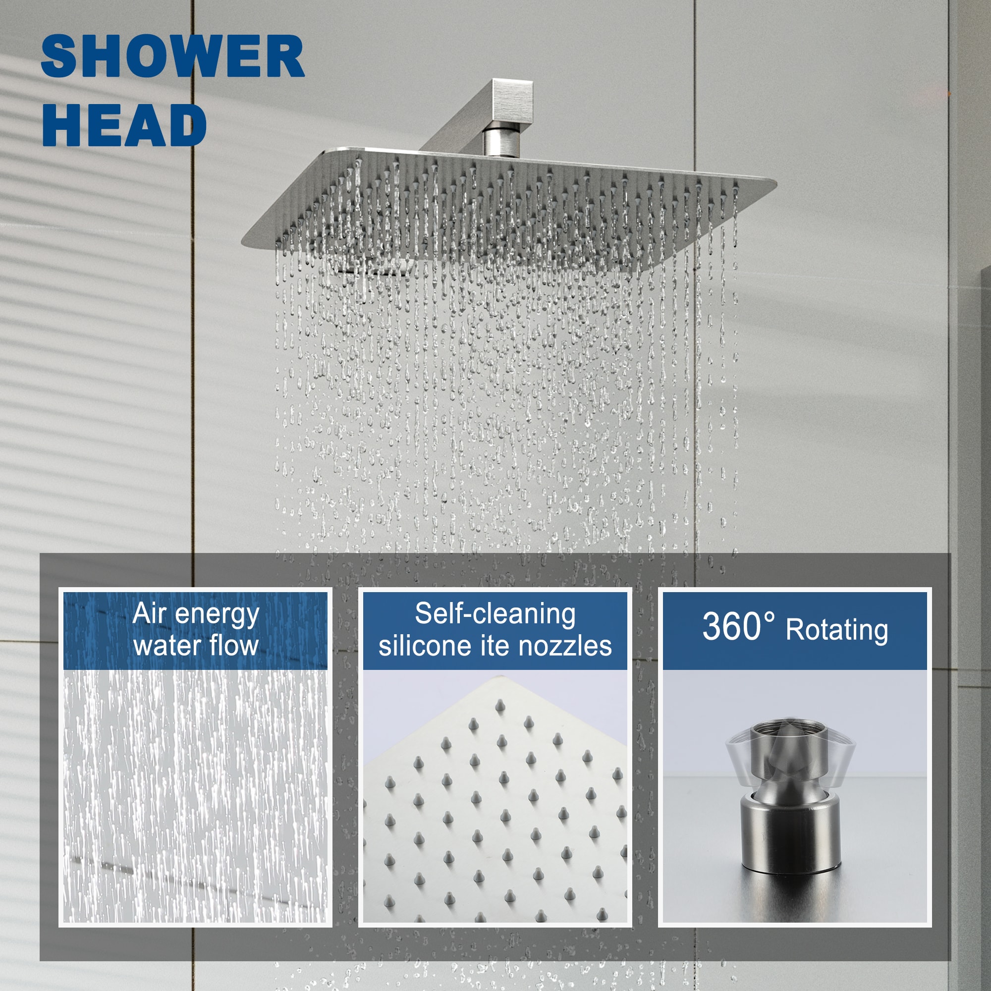 Clihome CHMS-MB-A3793 Showerhead-Bar-Panels - View #6