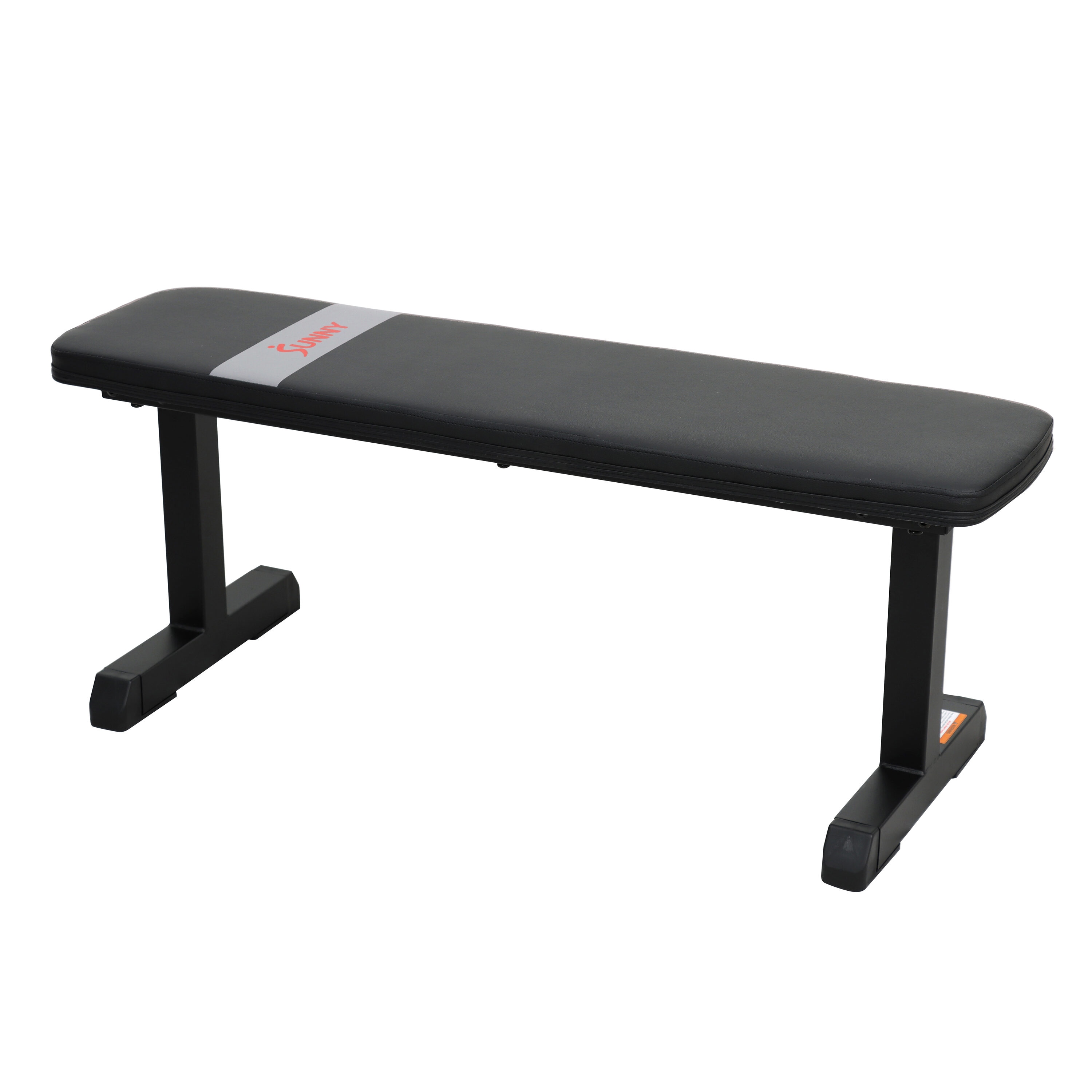 Sunny Health & Fitness Black Steel Flat Weight Bench for Total Body  Strength Training, 500 lb Weight Capacity in the Weight Benches department  at