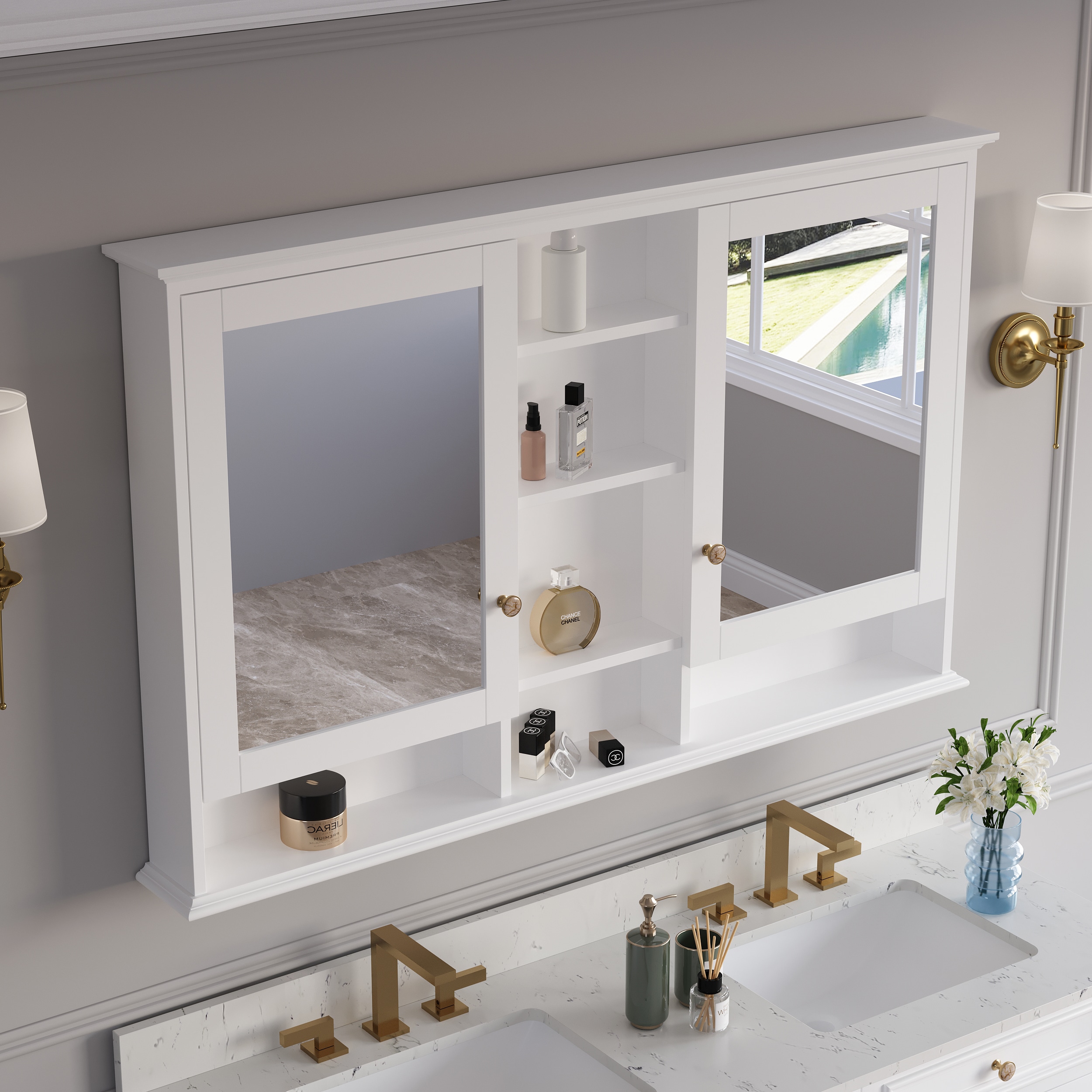 Forclover ALF-ME55WT Bathroom-Medicine-Cabinets - View #6