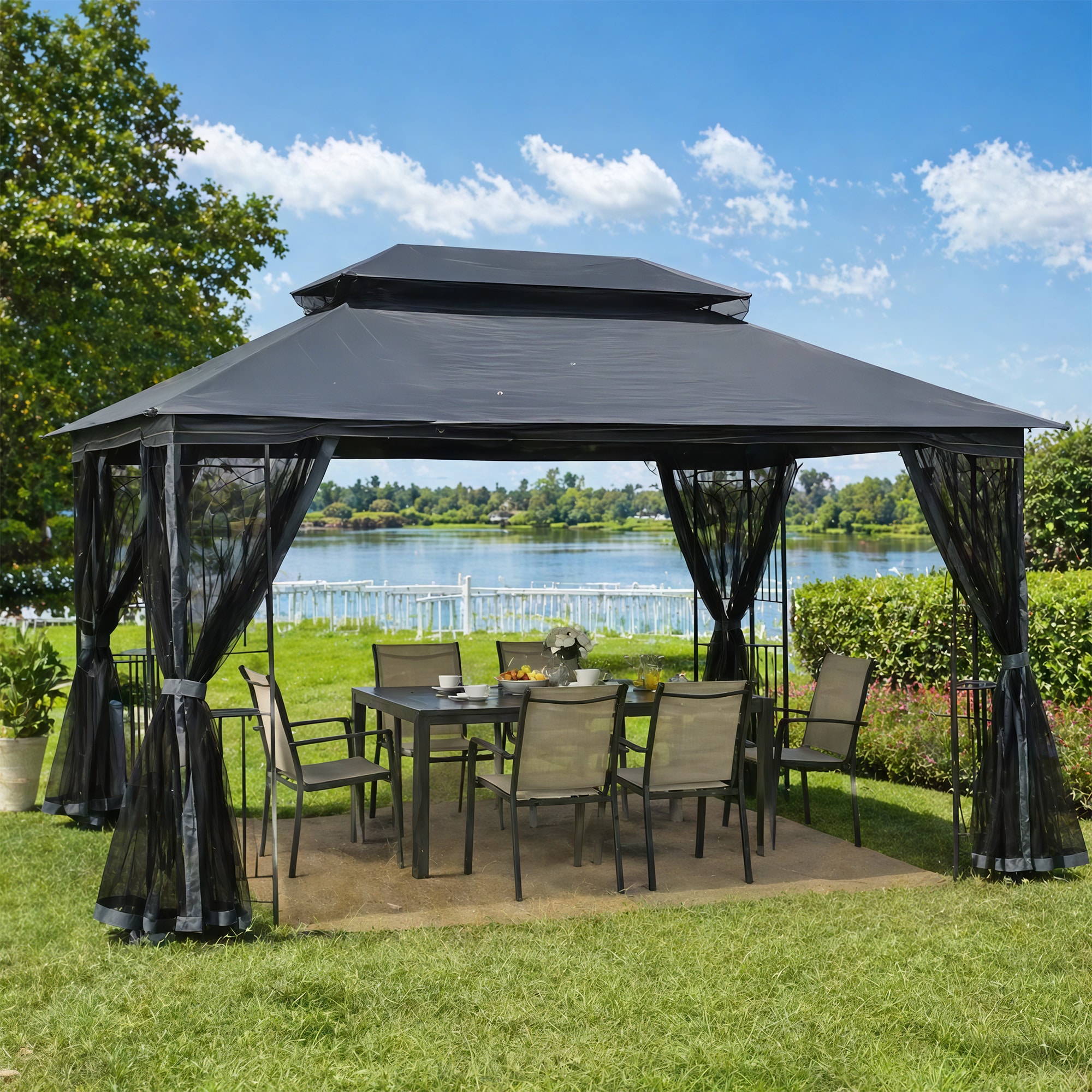 TEINIE LYL-W41934252 Wood-Resin-Gazebos - View #9