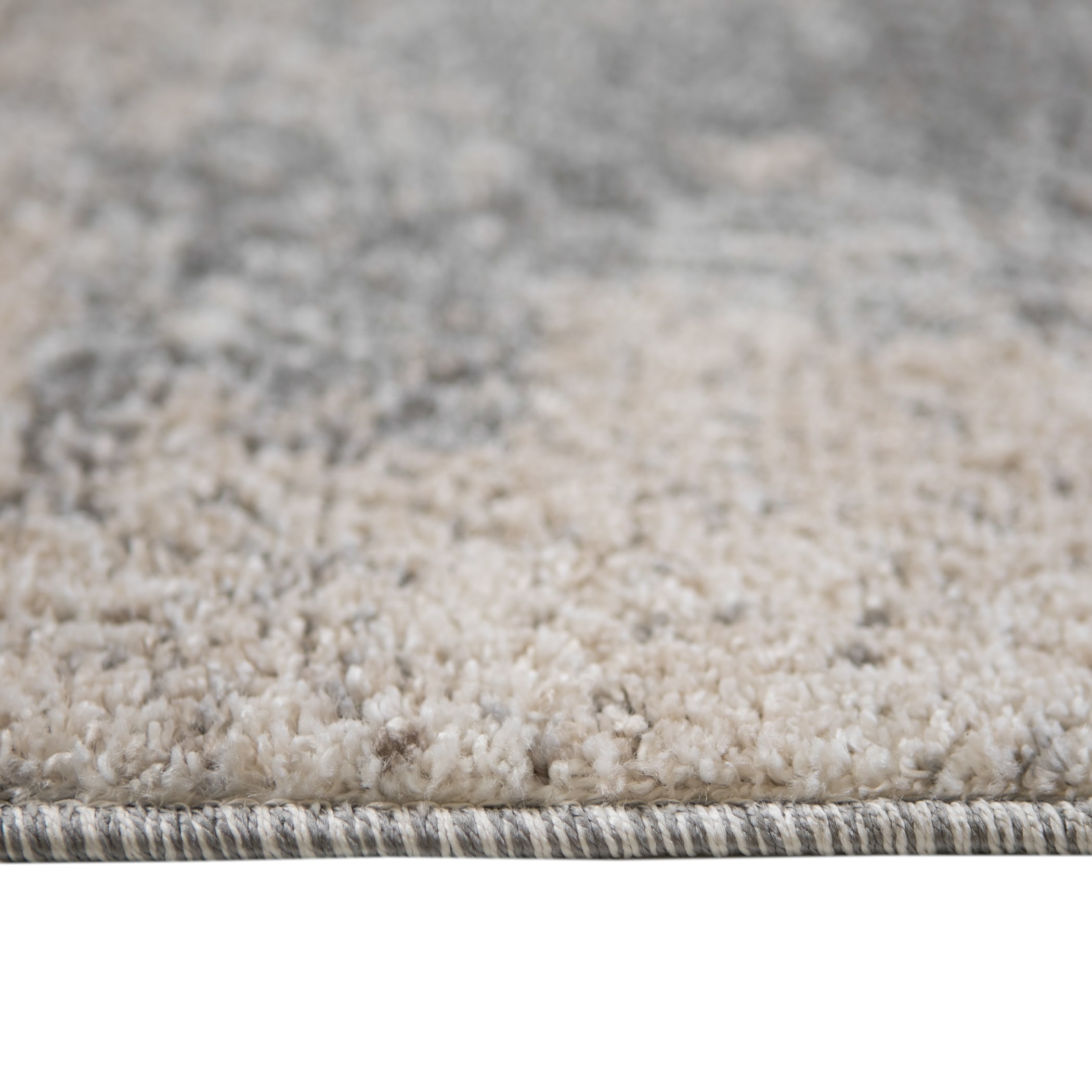 Elysian Cream Abstract Synthetic 8' x 10' Area Rug