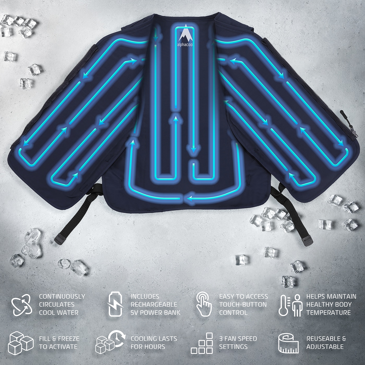 AlphaCool AC-CV-5V-N-OS Jackets-Coats - View #4