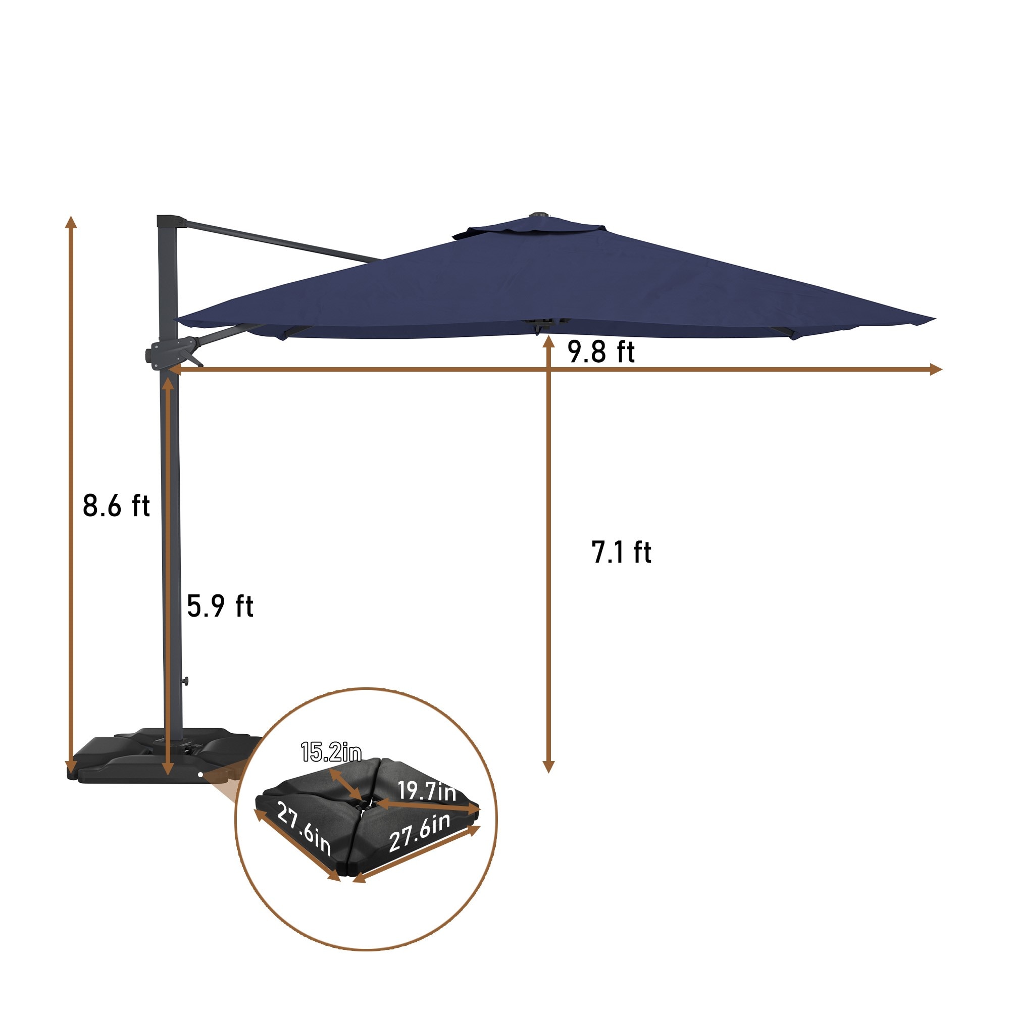 Clihome CWCH-OP70234NY Umbrellas-2 - View #3