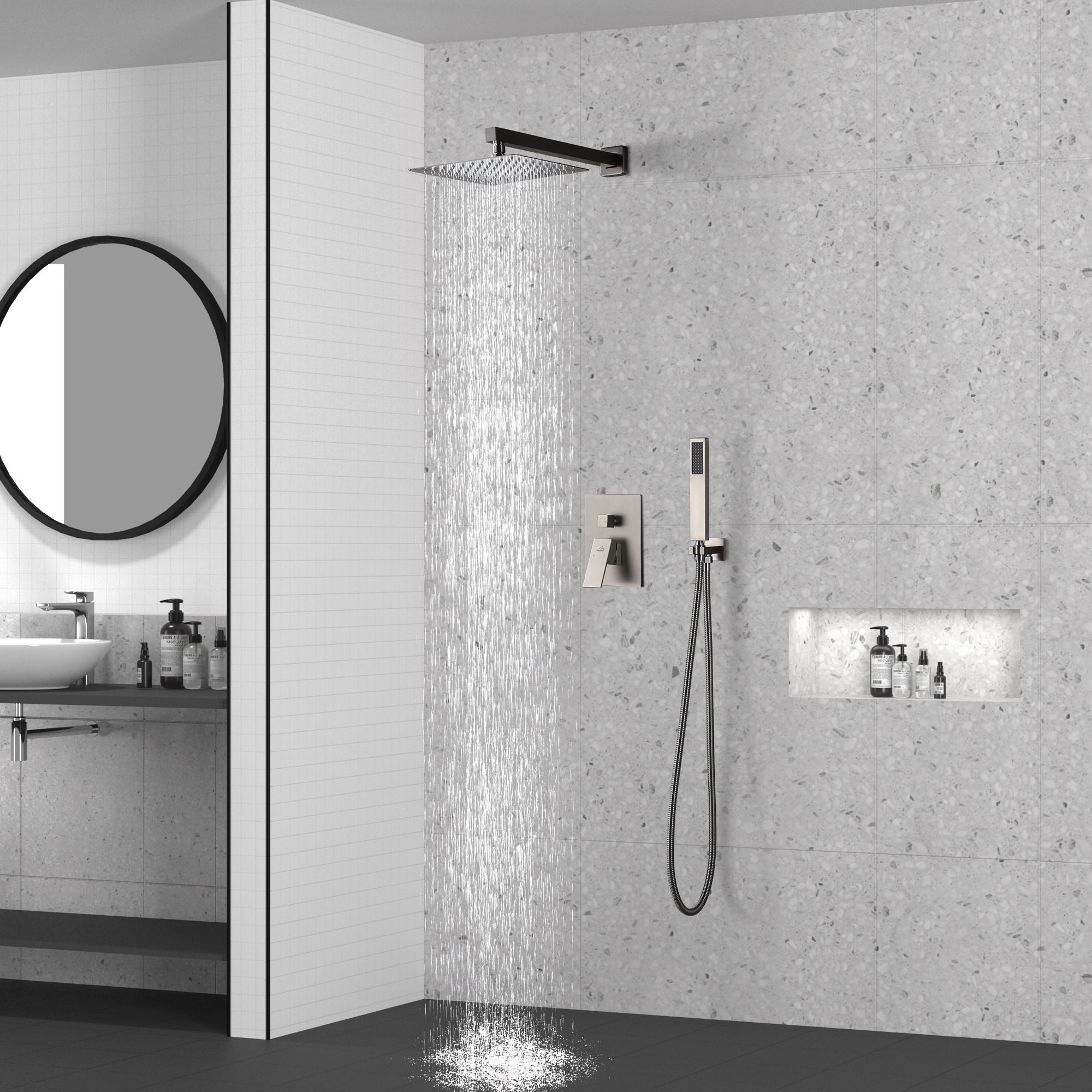 CASAINC M6066-A-10-BN Showerhead-Bar-Panels - View #2