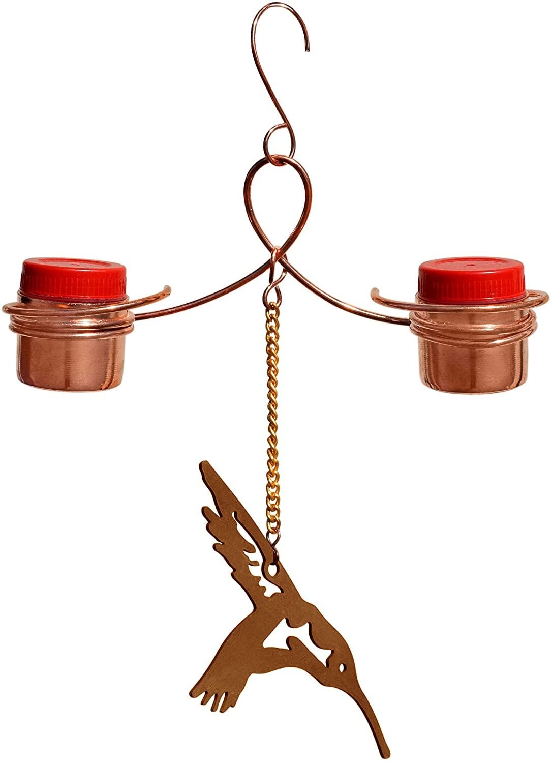 Monarch Abode 19046 Copper Bird Feeders Metal Hanging Nectar Bird feeder - 0.2-lb 4-oz