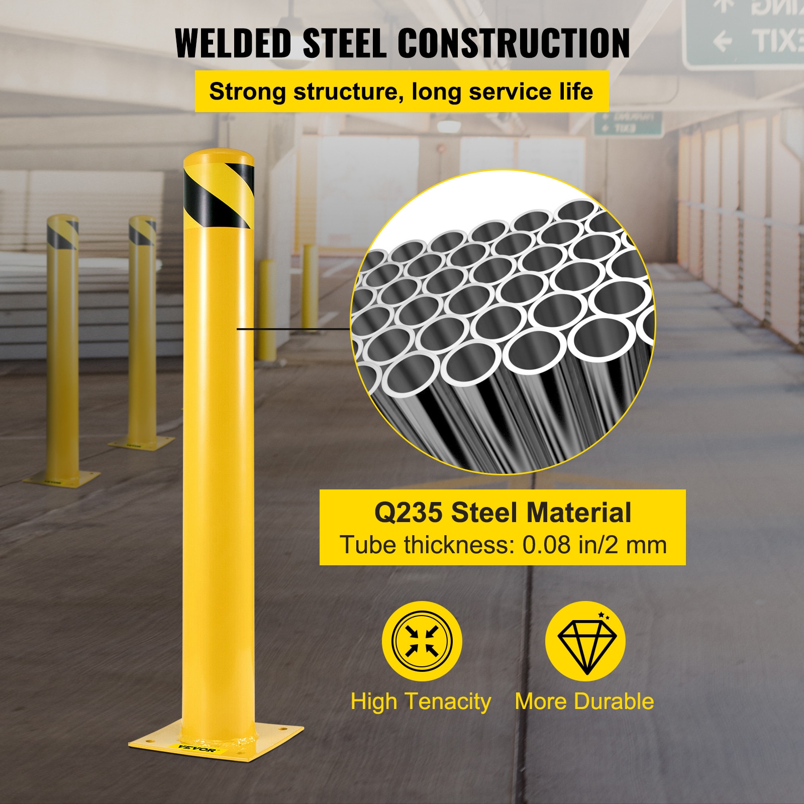 VEVOR AQZ36X5.5INHS0001V0 Commercial-Bollards - View #3