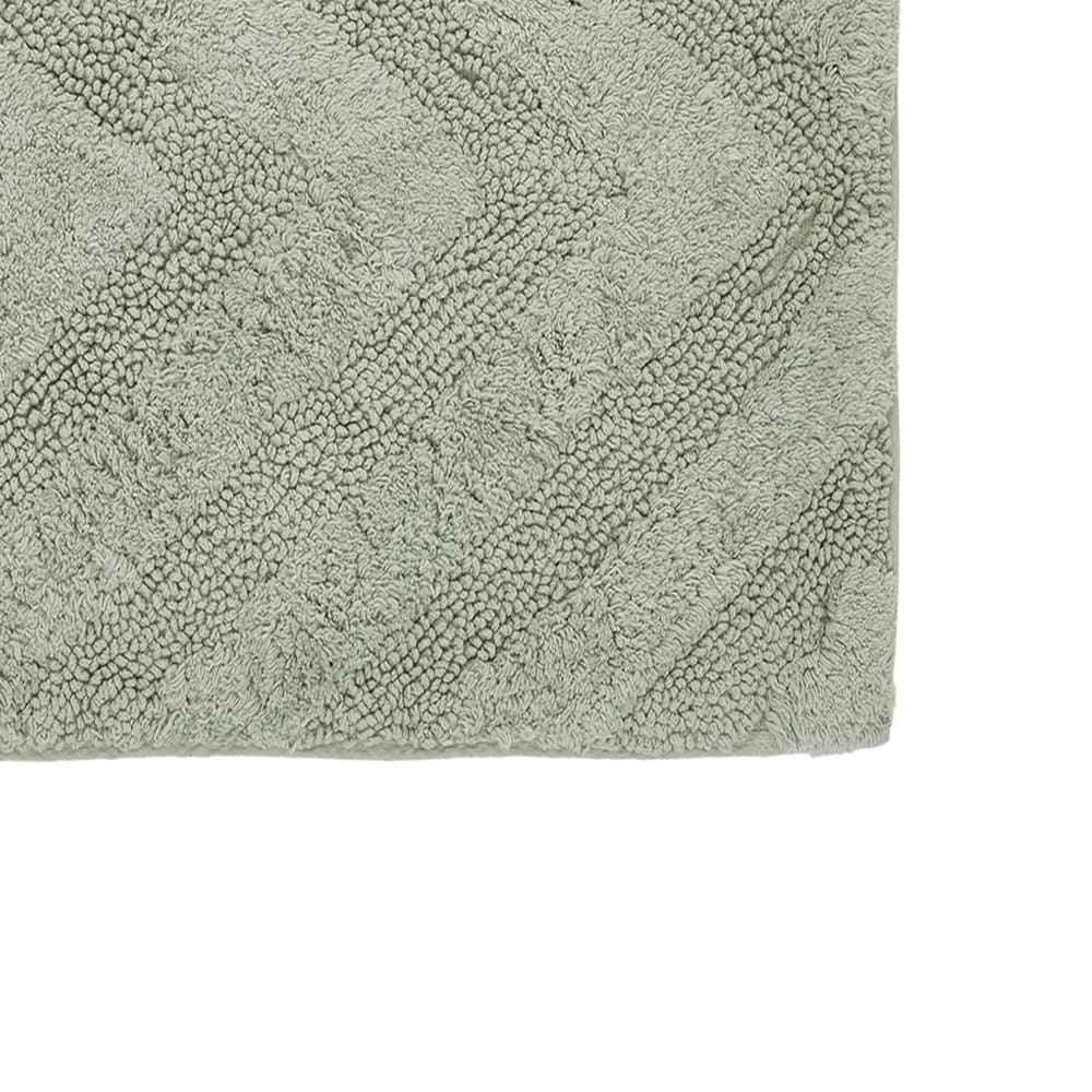 Hugo Sage Cotton 2-Piece Tufted Bath Rug Set with Non-Slip Backing