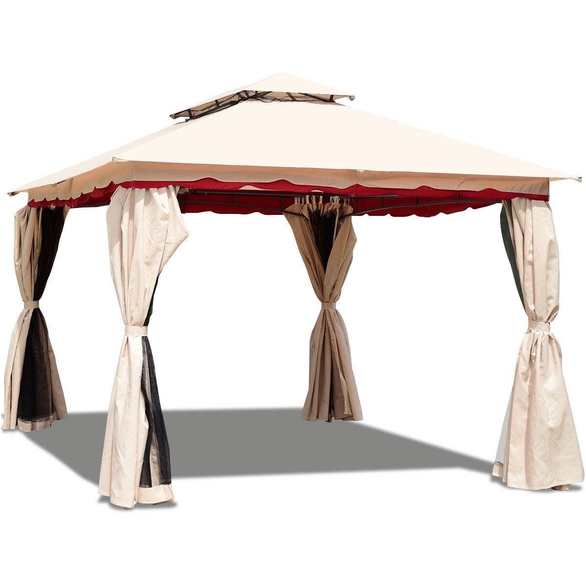 CASAINC WF-OP3618 10-ft x 10-ft Square White Party canopy